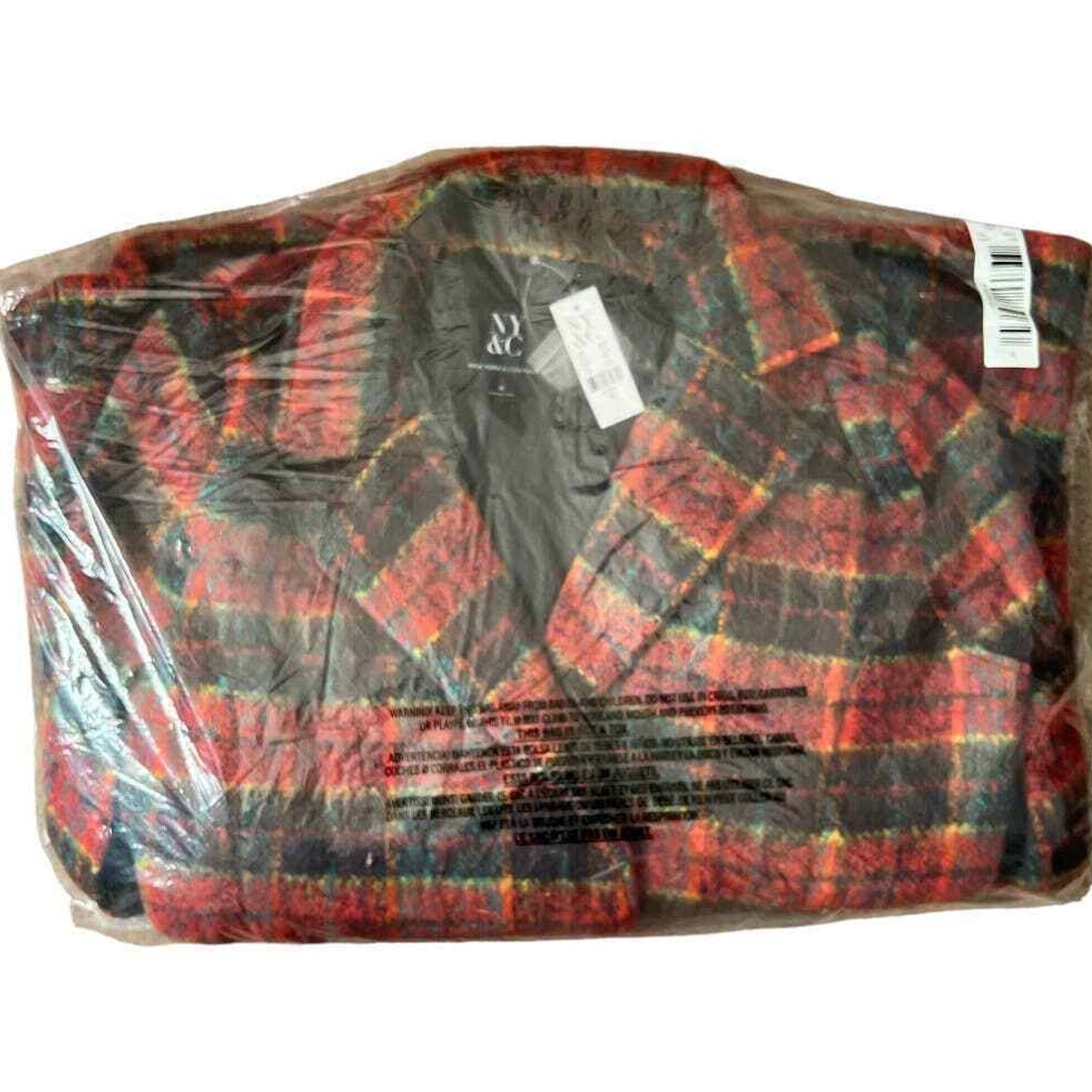 Other NEW YORK & COMPANY Plaid Belted Wool-Blend Cape Jacket, M Size M / US 6-8 / IT 42-44 - 5 Thumbnail