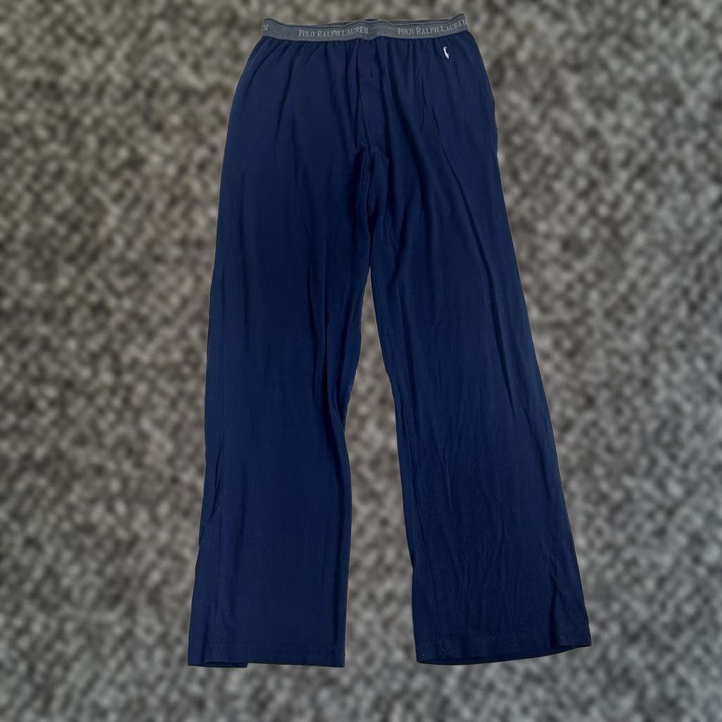 Polo Ralph Lauren POLO Ralph Lauren Sweat Pants Pajama Blue Mens M Fleece Cotton Sleepwear Casual Relaxed Fit Pants Size US M / EU 48-50 / 2 - 1 Thumbnail