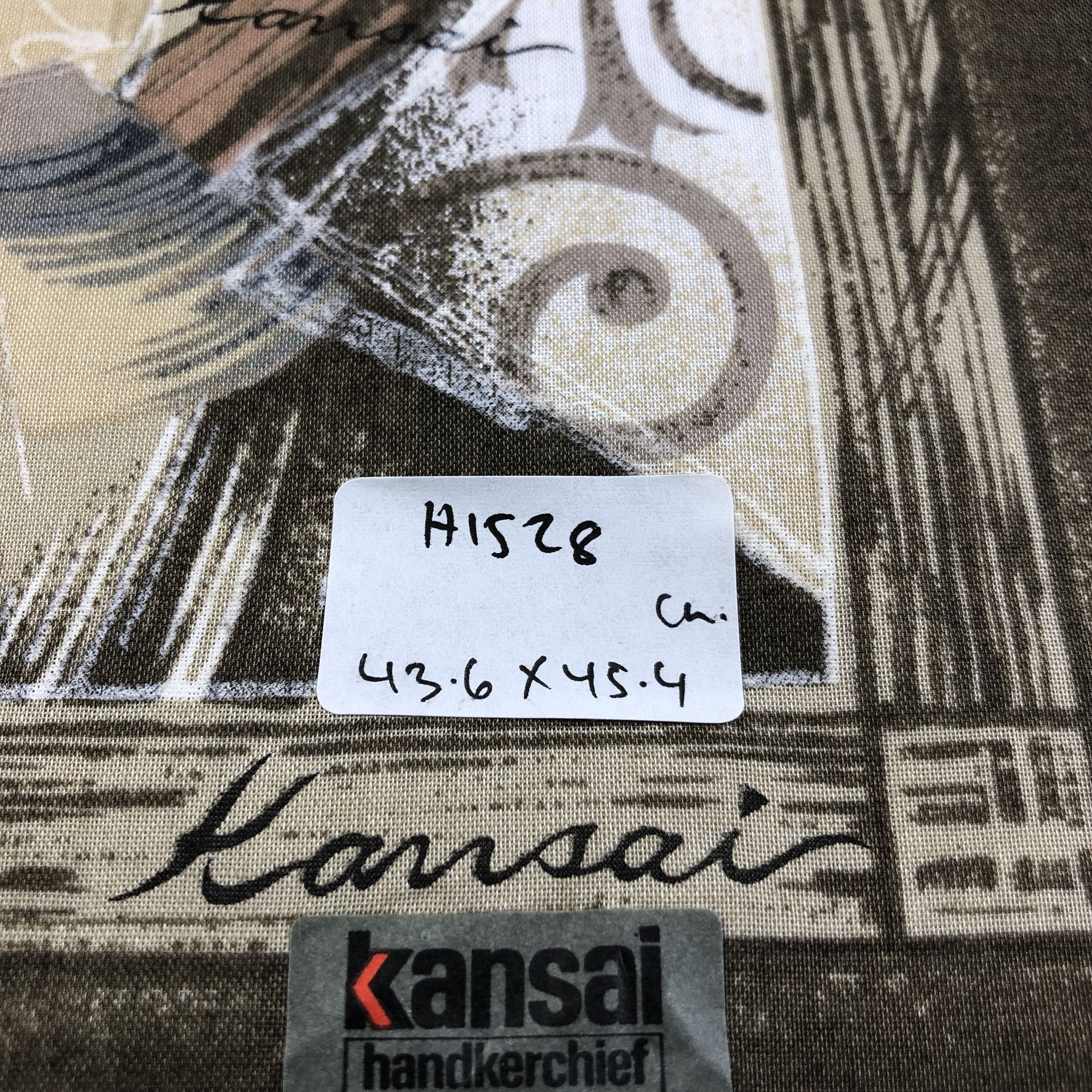 Kansai Yamamoto × Vintage Kansai Art Handkerchief Neckerchief Bandana H1528 Size ONE SIZE - 5 Thumbnail