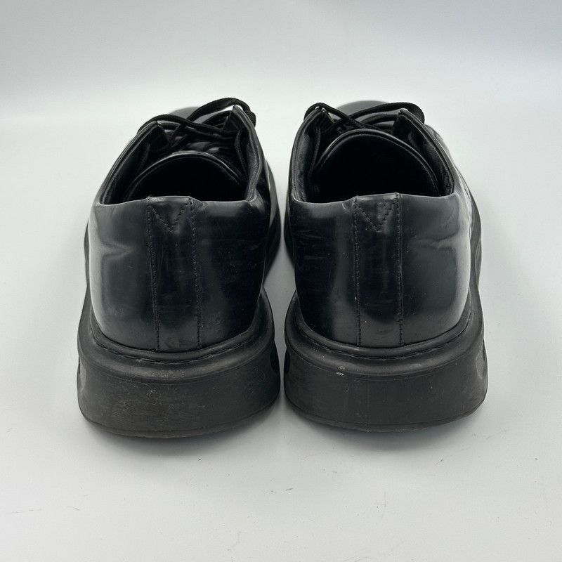Louis Vuitton Louis Vuitton Black Leather Low-Top Sneakers - Size US 9.5 / EU 42-43 - 3 Thumbnail