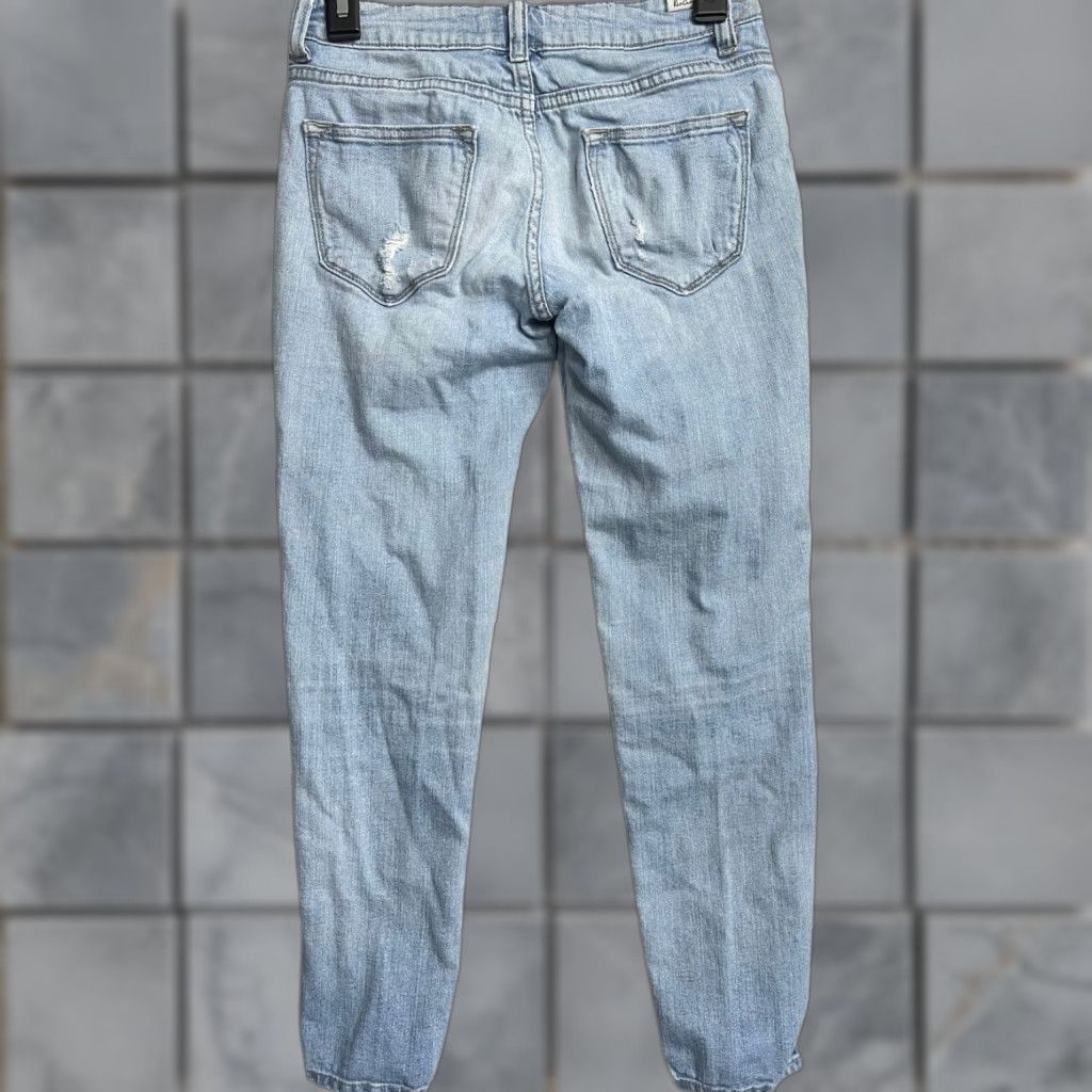 Vintage KanCan Jeans Women Junior Size 3 Light Wash Denim Low Rise Skinny Grunge Jeans Womens Juniors Size 3 Light Blue Denim Size 27" / US 4 / IT 40 - 1 Thumbnail