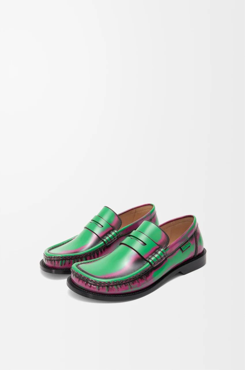 Loewe o1loc1c0525 Campo Loafer In Brushed Calfskin in Green Size US 10 / IT 40 - 2 Thumbnail