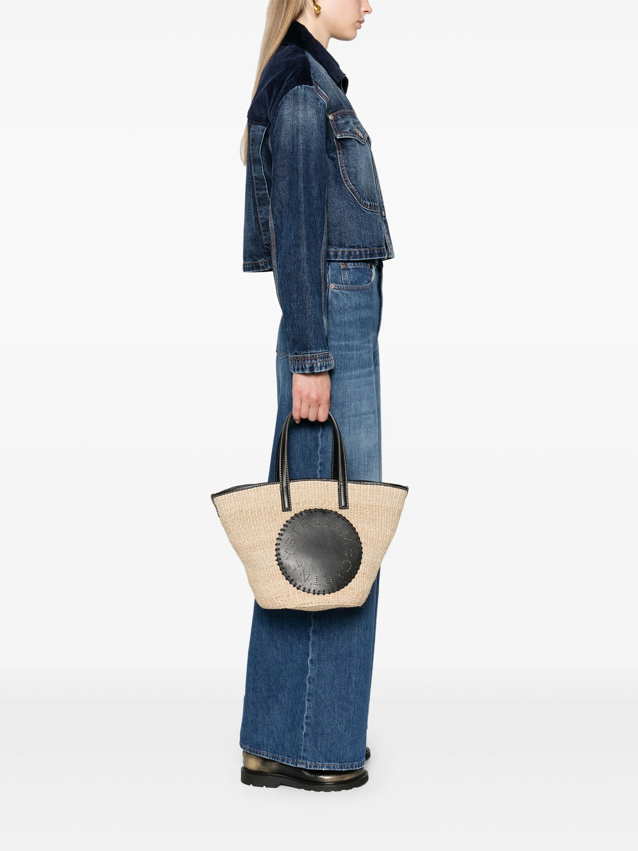 Stella McCartney o1s22i1n1024 Size: OS / Logo Raffia Shoulder Bag Size ONE SIZE - 2 Thumbnail