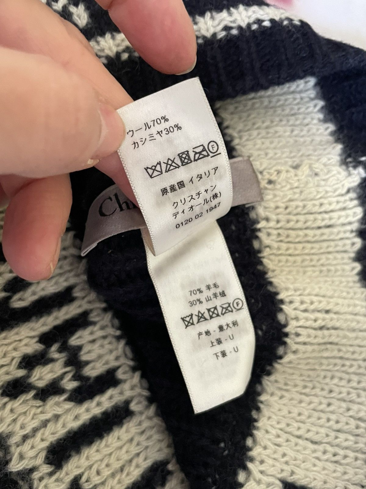 Dior CHRISTIAN DIOR WOOL CASHMERE BEANIE Size ONE SIZE - 5 Thumbnail