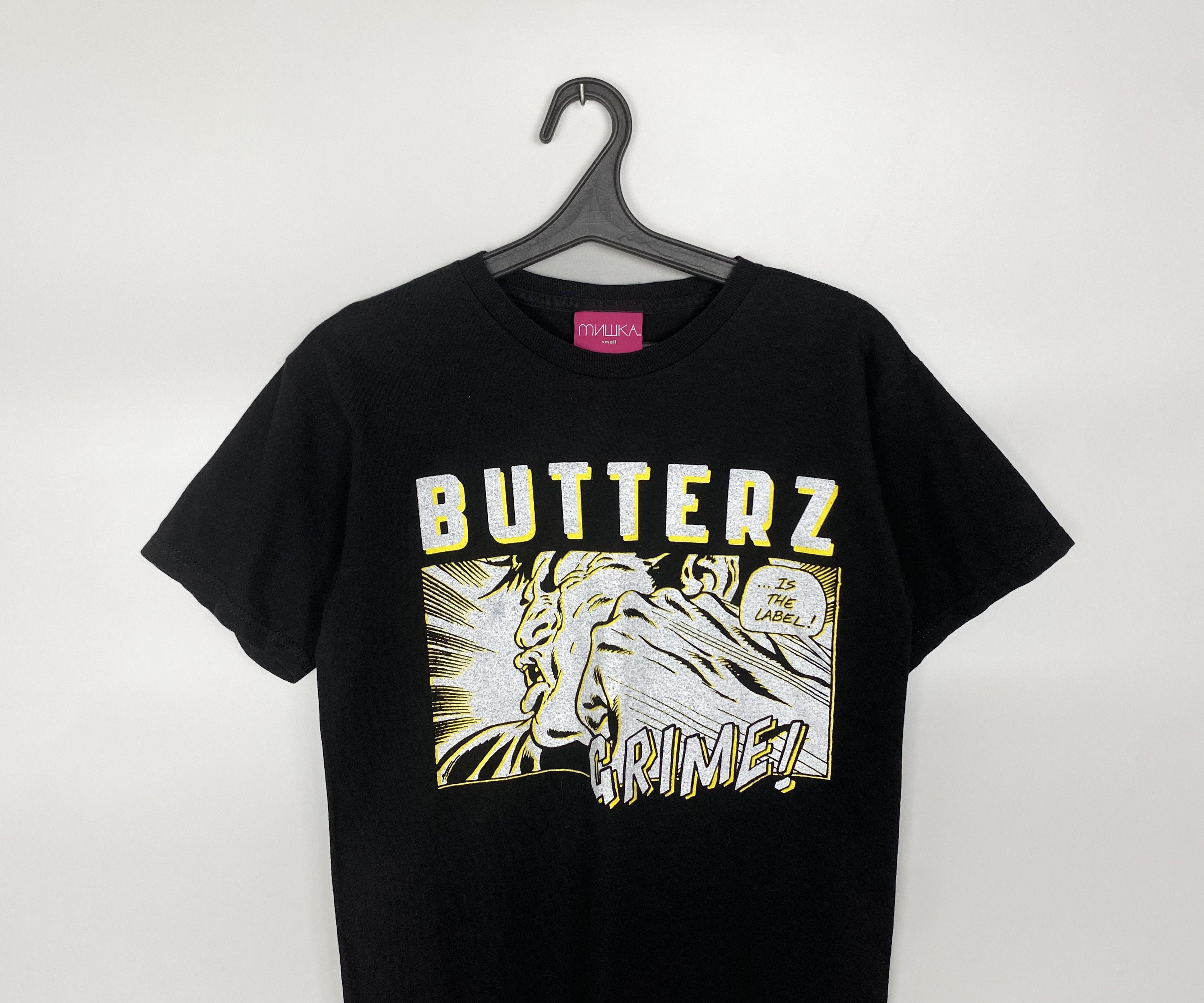 Mishka MNWKA Mishka Butterz Grime Black Tee Made in USA Size US S / EU 44-46 / 1 - 2 Thumbnail