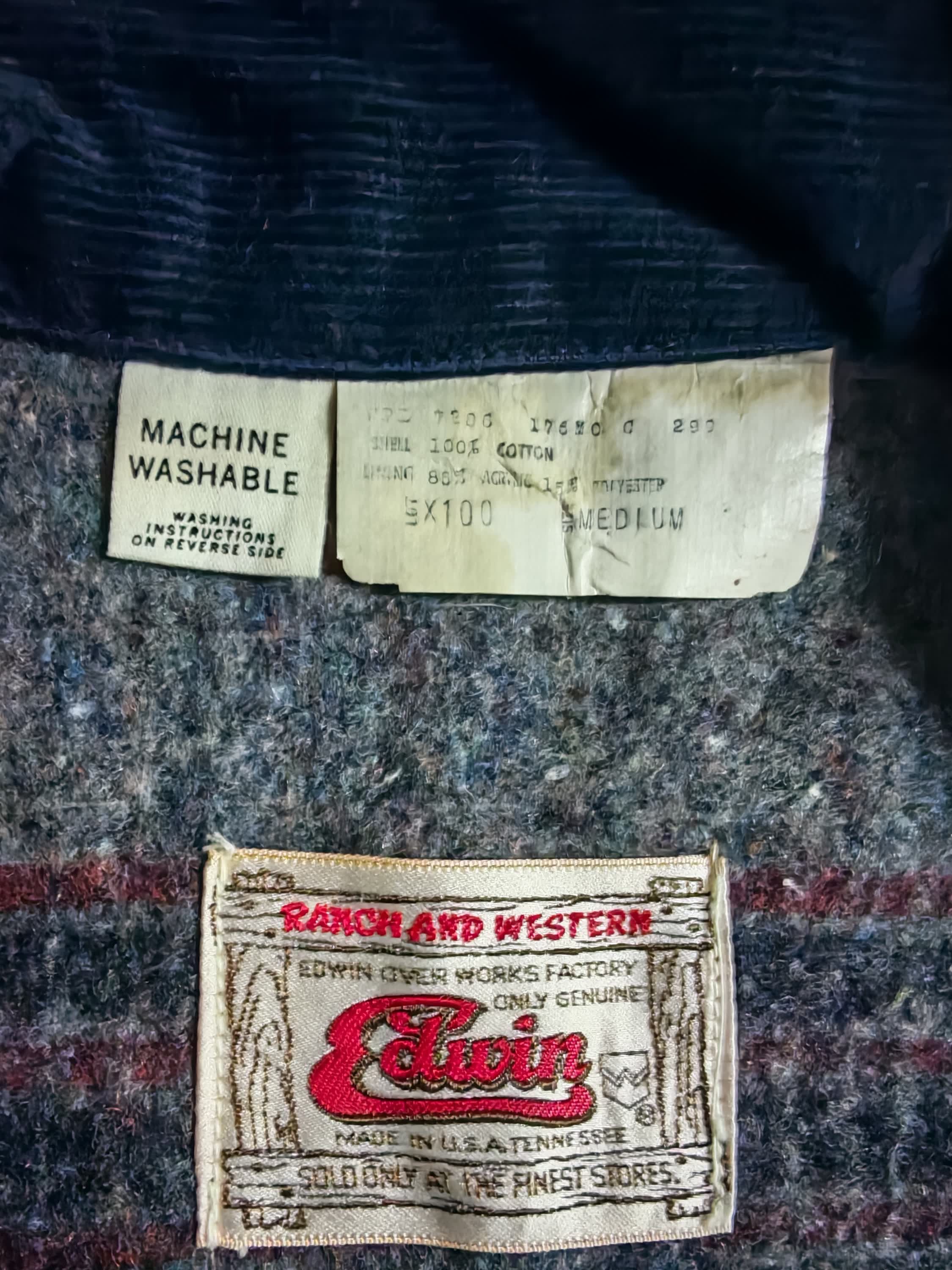 Edwin Vintage Edwin USA Blanket Lined Workwear Jacket Size US M / EU 48-50 / 2 - 7 Thumbnail