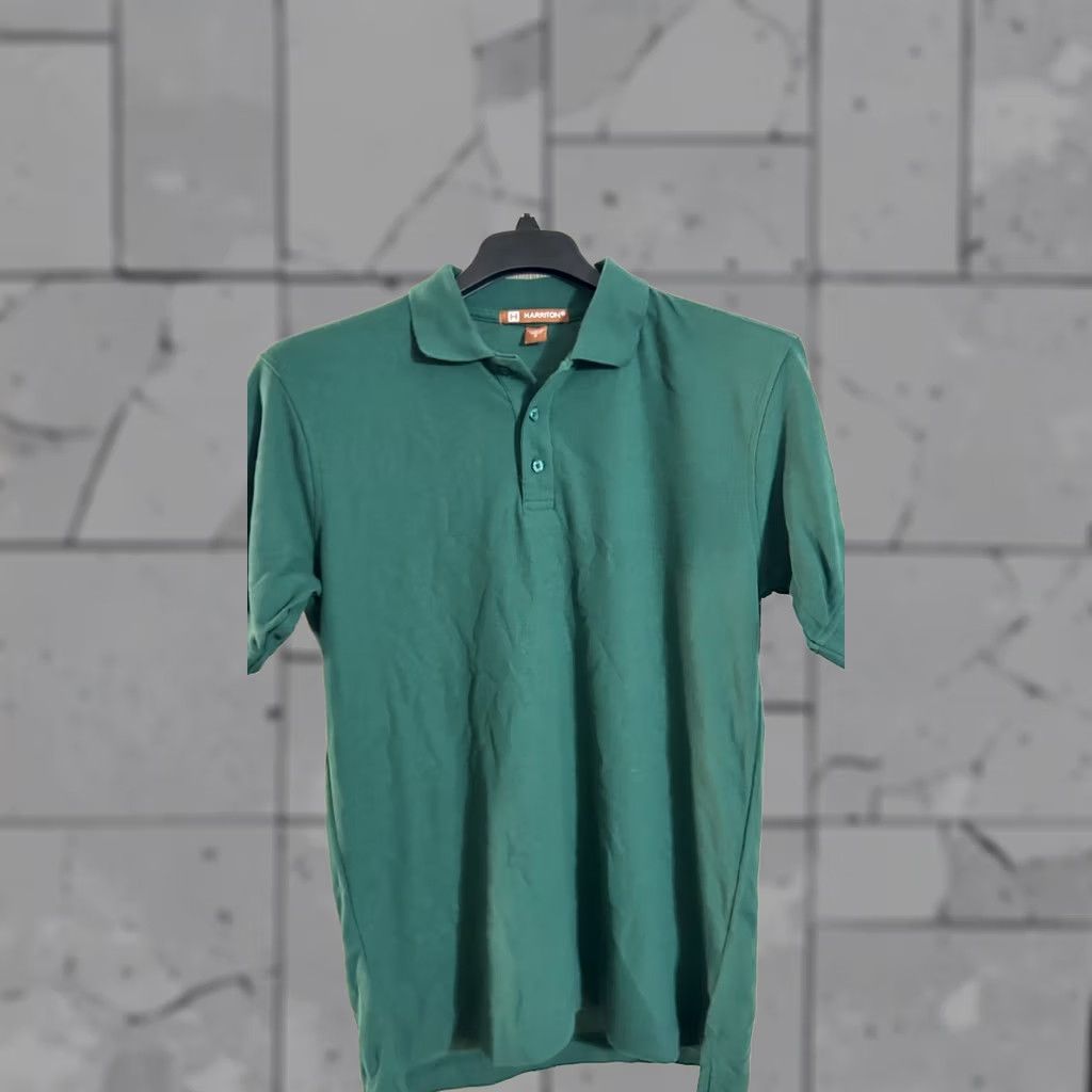 Vintage Harriton Mens Polo Shirt Dark Green Size S Regular Pull on Size US S / EU 44-46 / 1 - 1 Thumbnail