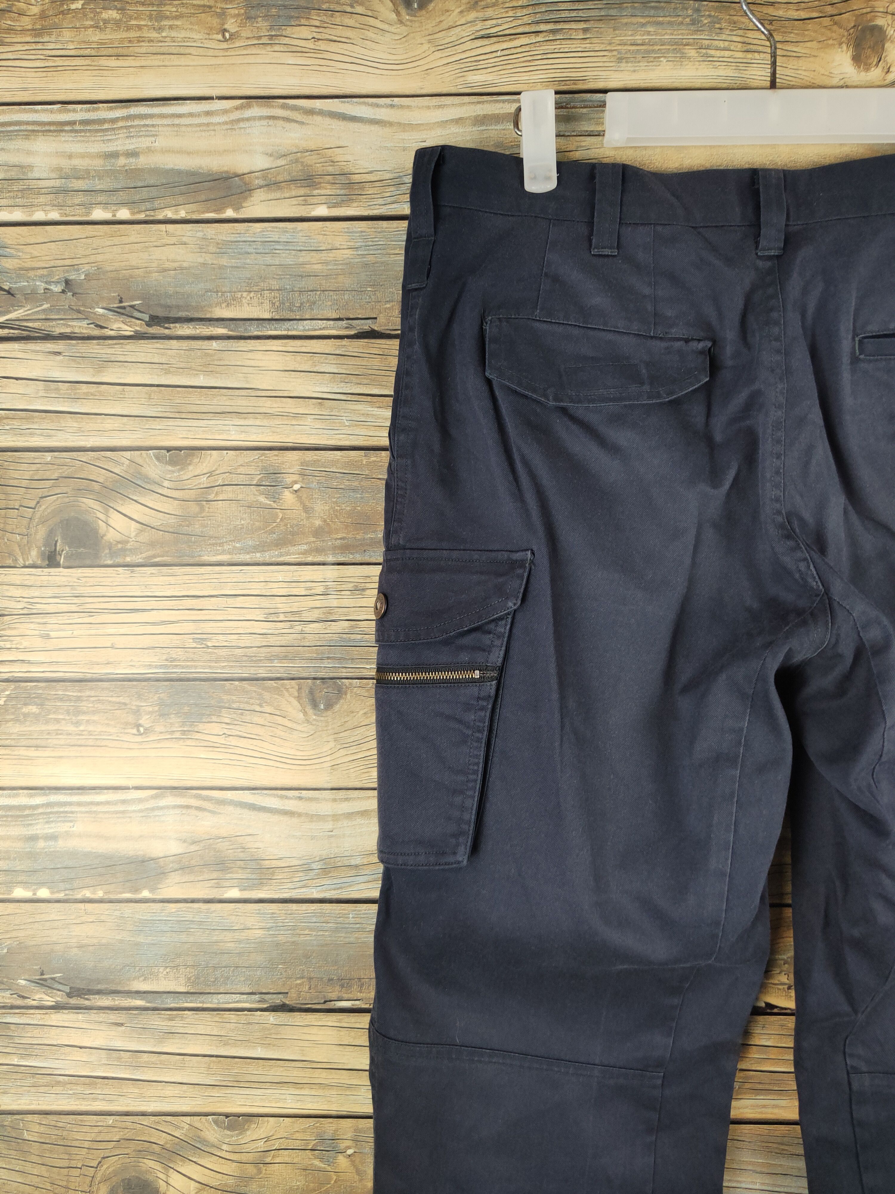 Japanese Brand DL Double X Action Navy Multipocket Cargo Pants #2369 Size US 34 / EU 50 - 8 Thumbnail