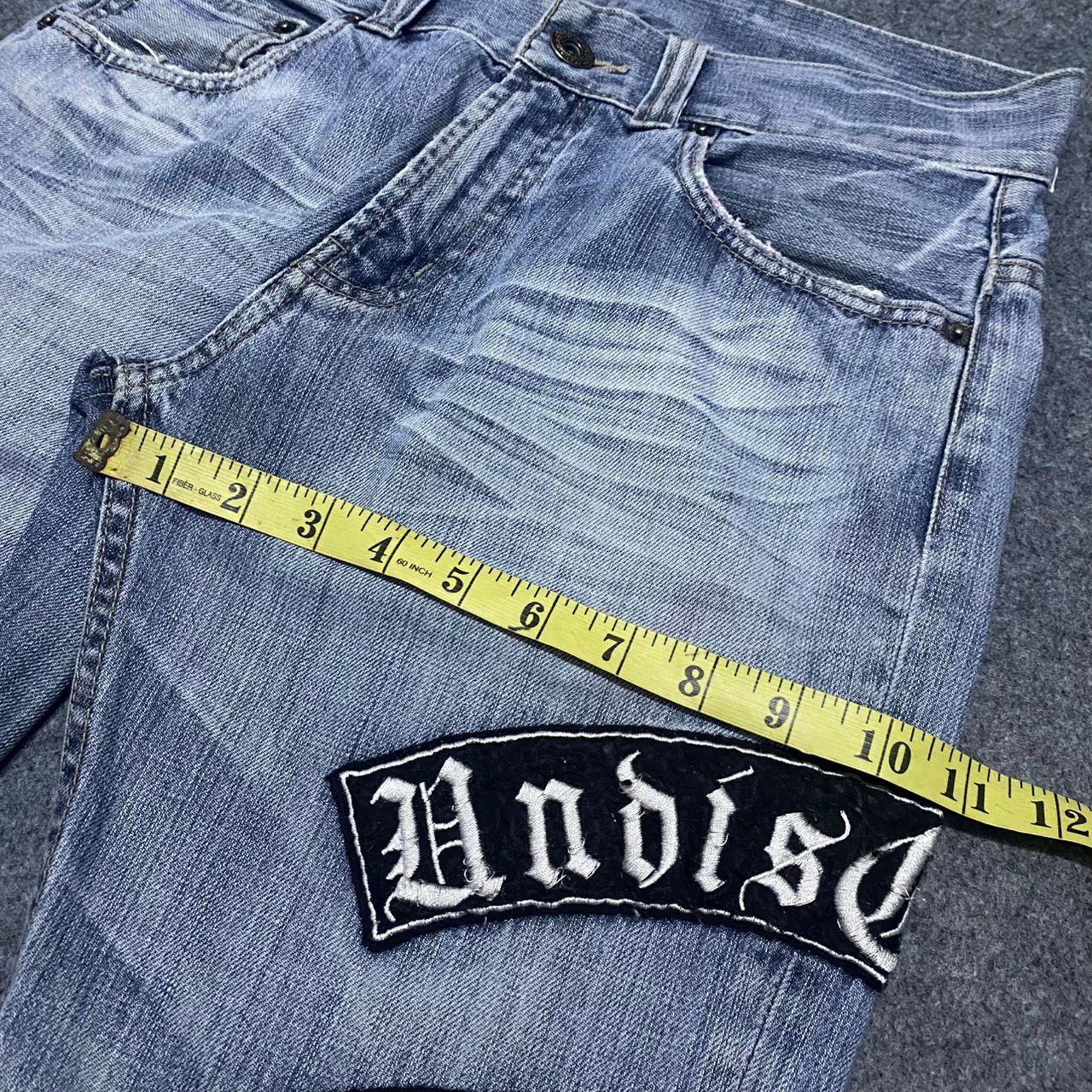 If Six Was Nine Origin Jeans Patchwork Japanese Brand Flare Denim Size US 30 / EU 46 - 8 Thumbnail