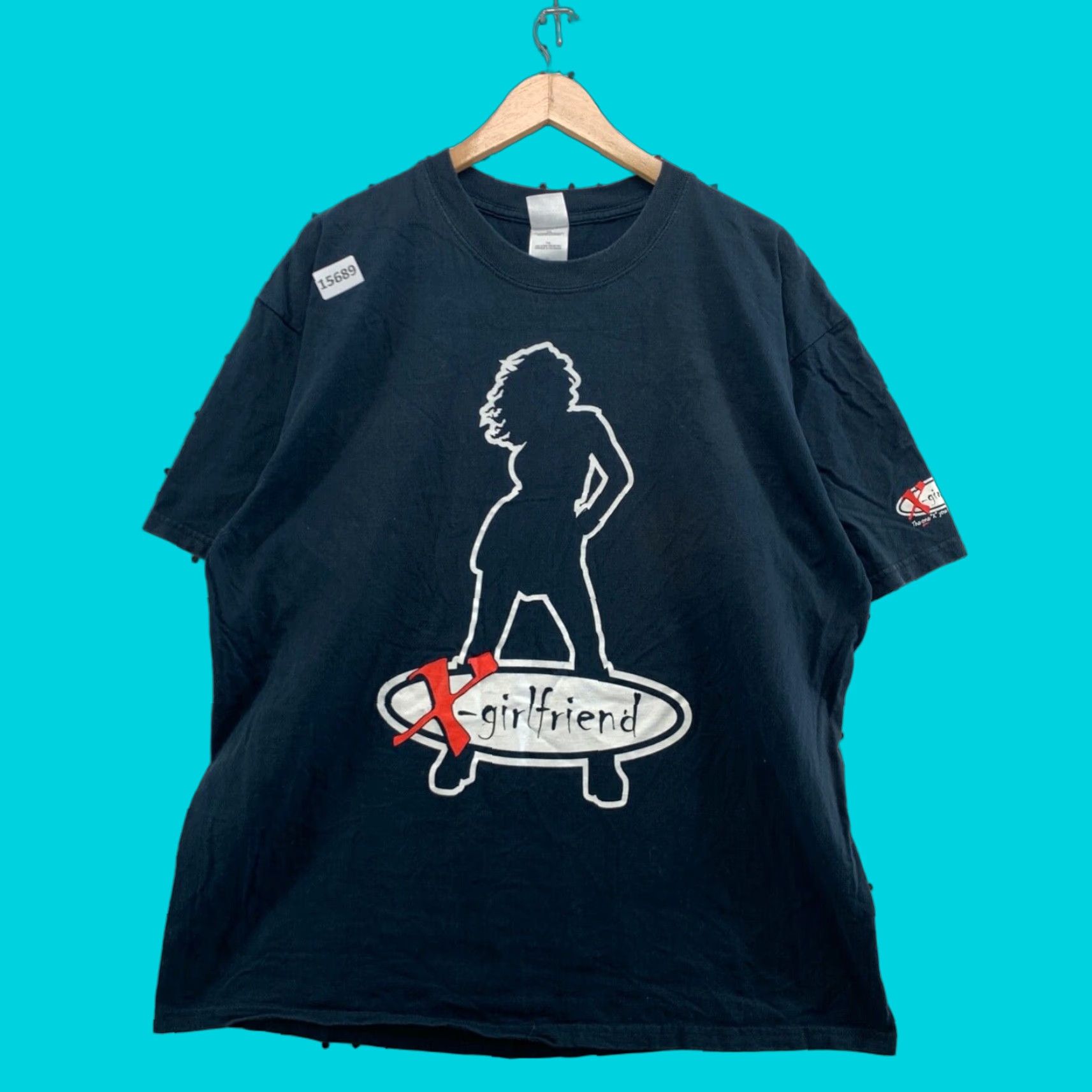 Gildan VINTAGE Gildan X Girlfriend Band Shirt Blue Adult Extra Large Short Sleeve Tee Cotton Size US XL / EU 56 / 4 - 1 Thumbnail