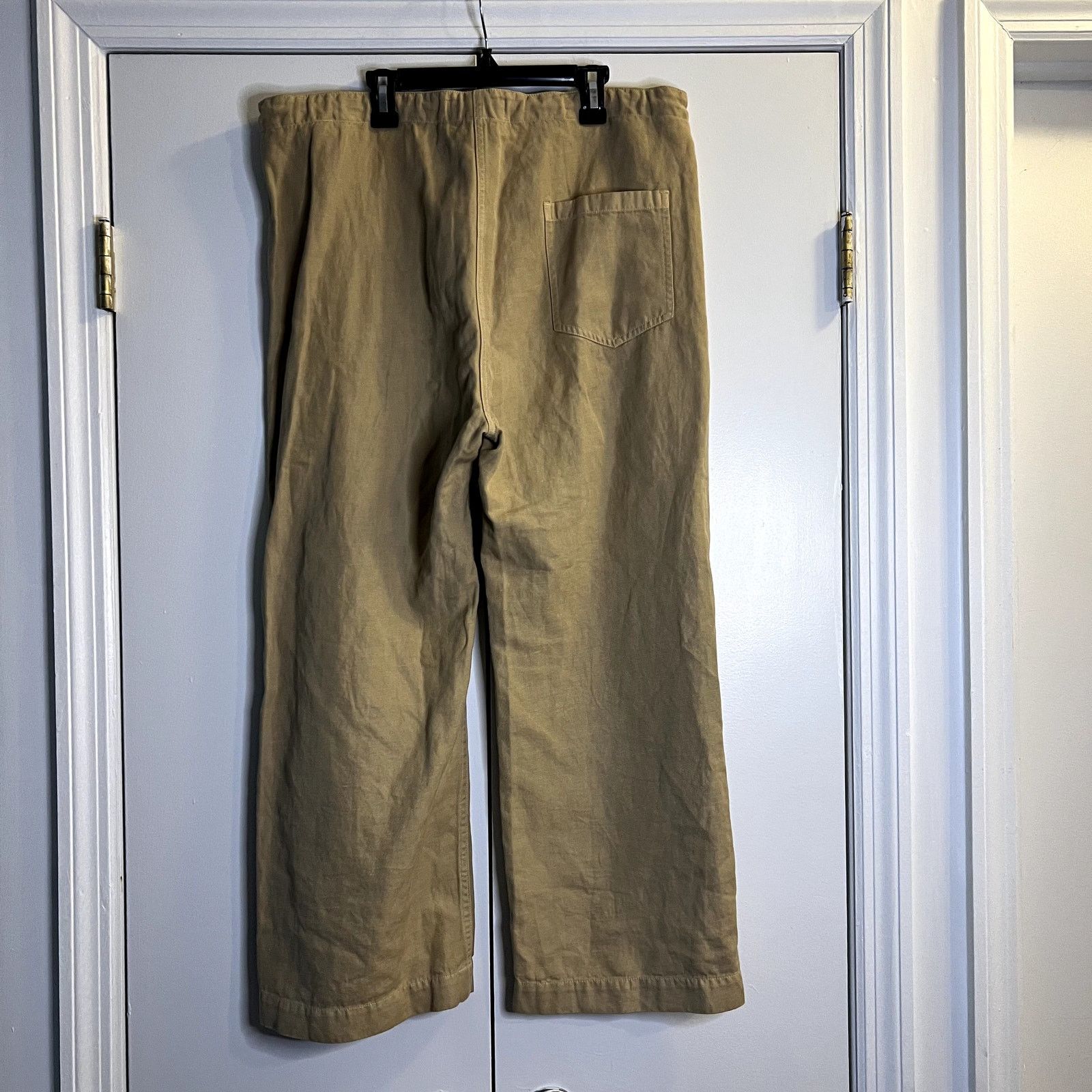 Nili Lotan nili lotan Elastic waistband drawstring linen pants M Size 29" - 3 Thumbnail