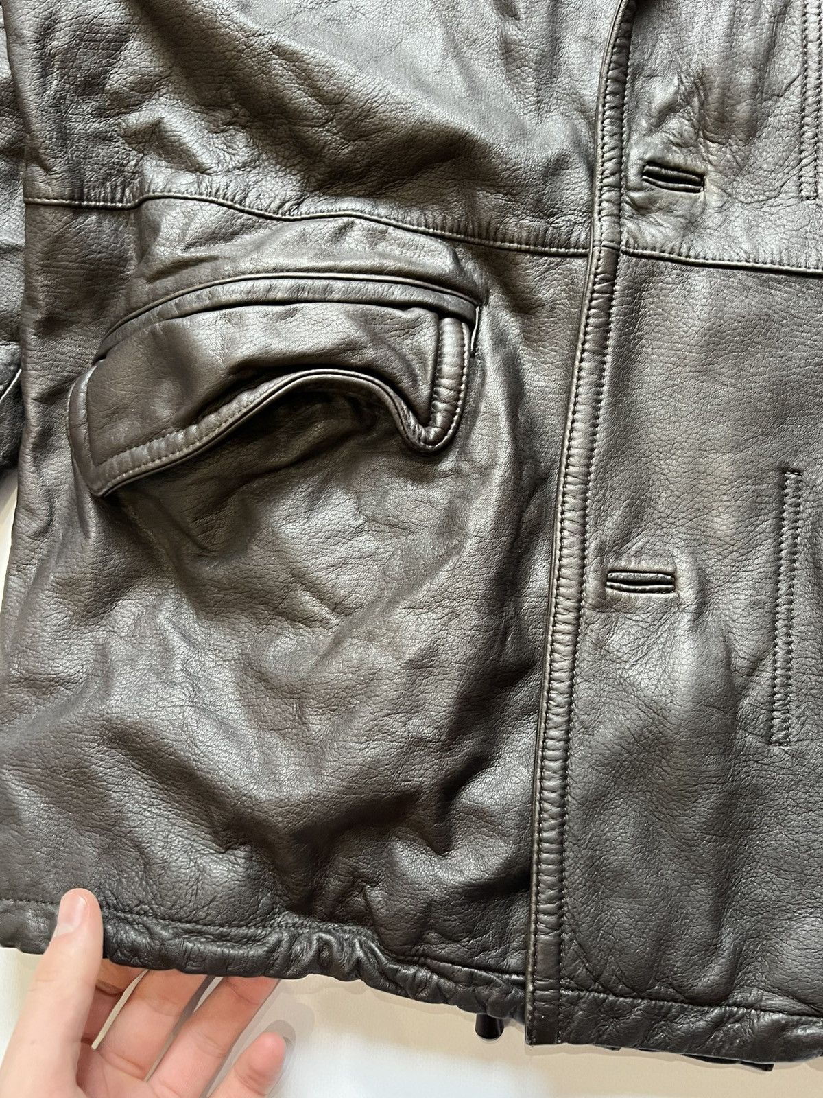 Burberry Vintage Burberrys Brown Jacket Leather Mens Size US M / EU 48-50 / 2 - 6 Thumbnail