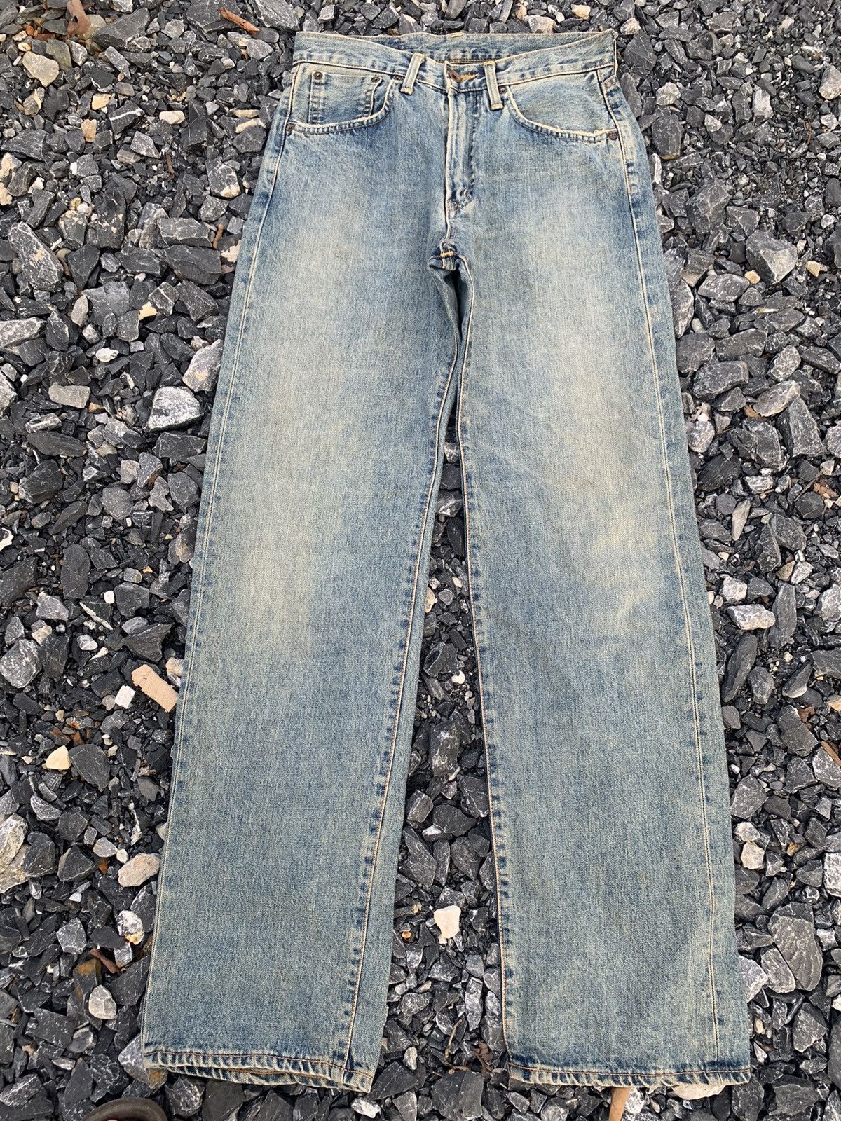 Kapital VINTAGE EDWIN 505 SELVEDGE BAGGY JAPANESE DISTRESSED DENIM Size US 29 - 1 Thumbnail