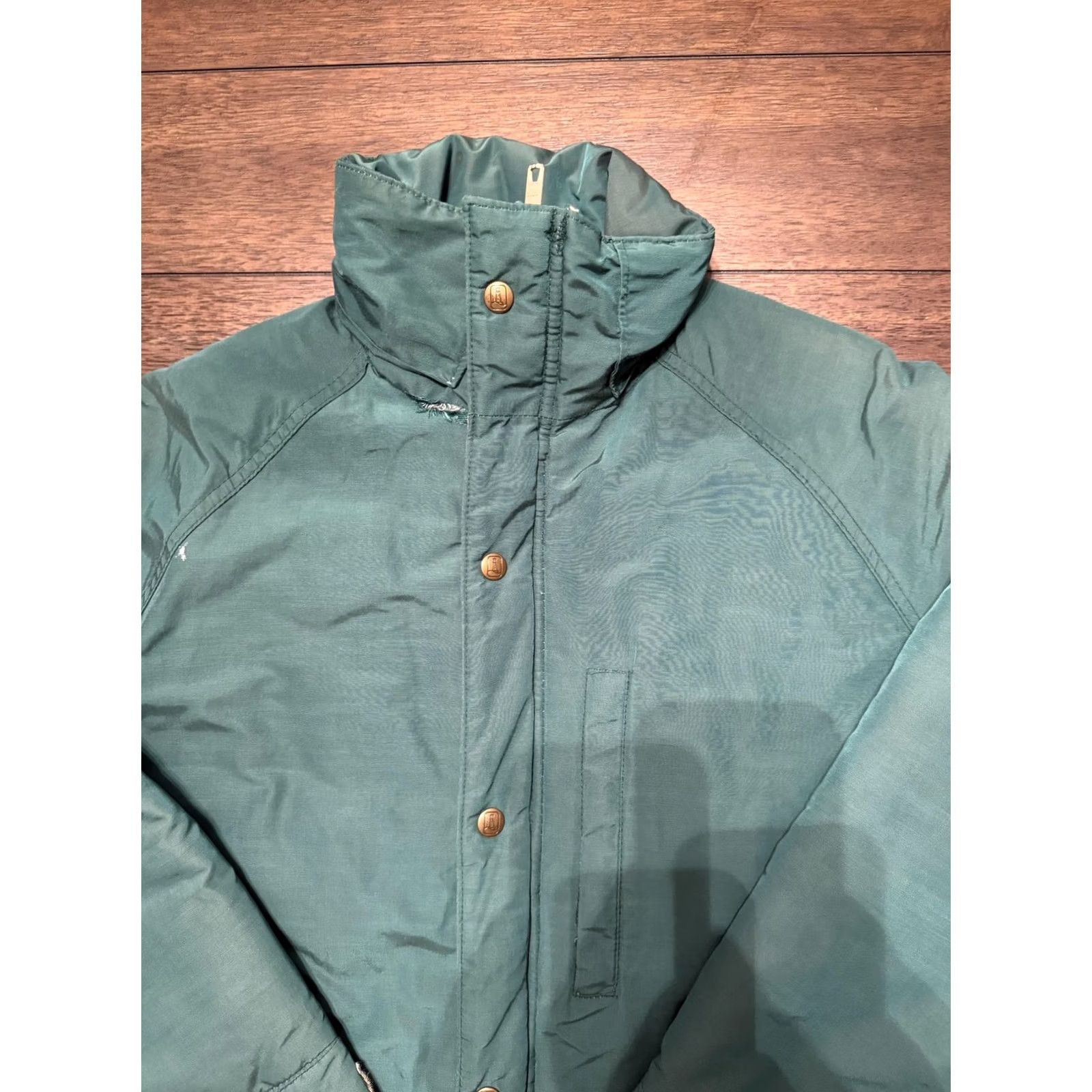 Lands' End VINTAGE Lands' End Parka Coat Mens M Green Insulated Raglan Made in USA 90s Size US M / EU 48-50 / 2 - 2 Thumbnail