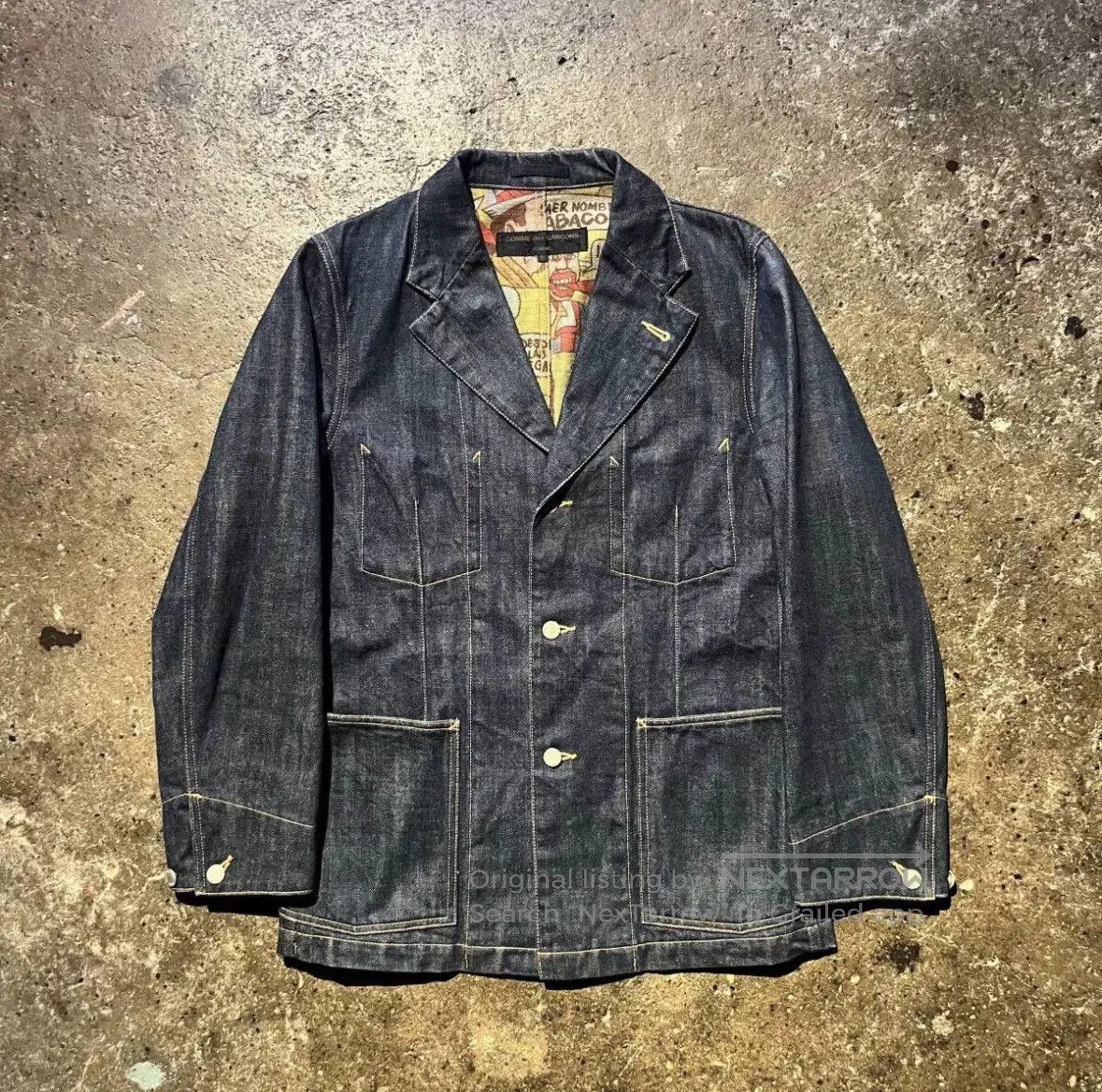 Comme des Garcons COMME des GARCONS HOMME Denim Jacket. Size US S / EU 44-46 / 1 - 3 Thumbnail