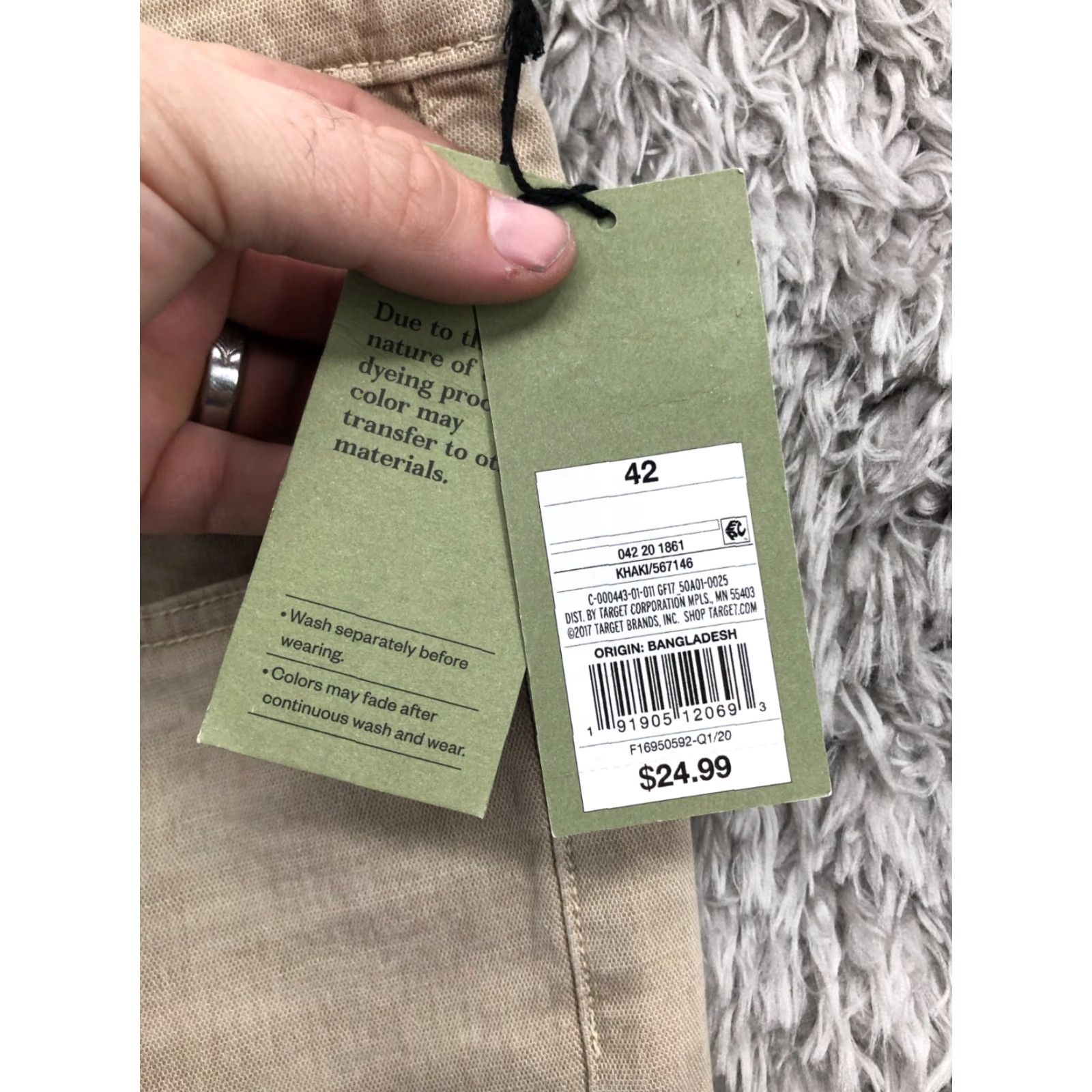 Vintage Goodfellow Bermuda Shorts Mens Size 42 Slim Mid Beige Denim 5-Pocket Logo Size US 42 / EU 58 - 5 Thumbnail