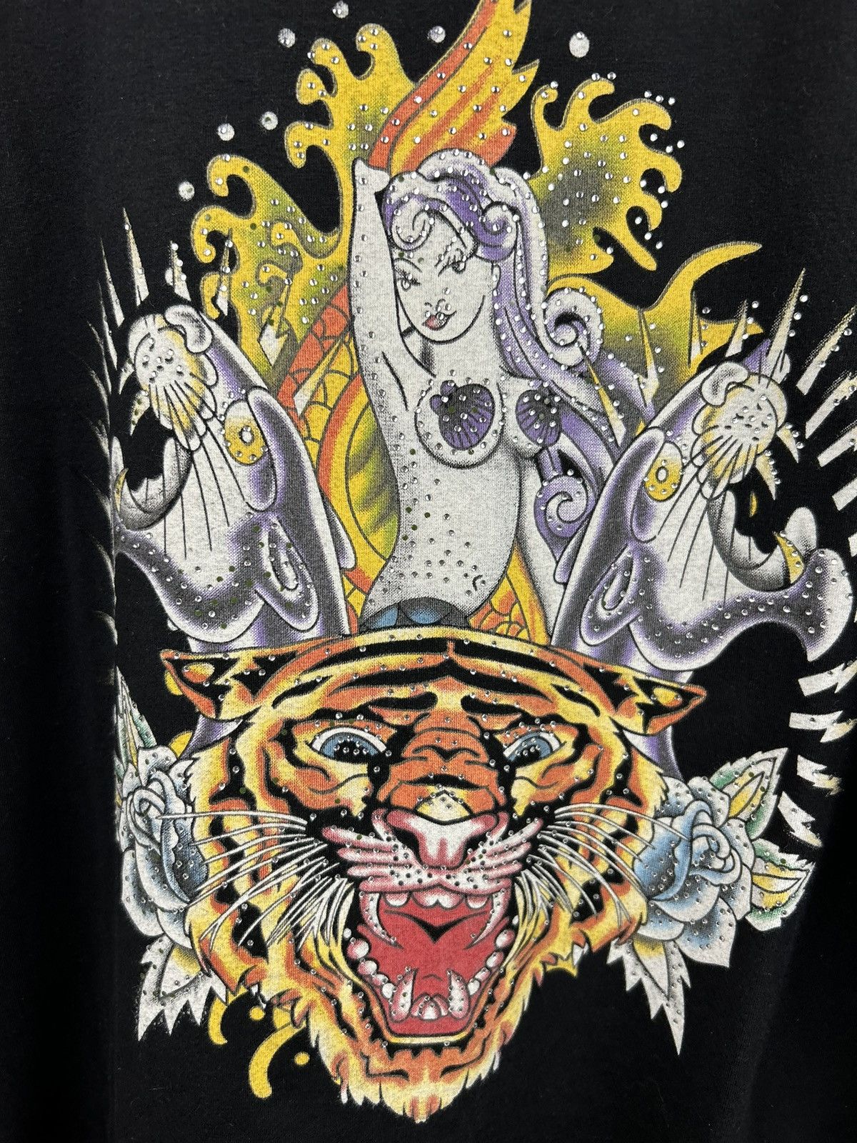 Ed Hardy Vintage Ed Hardy by Christian Audigier Tiger Logo Tee Size US L / EU 52-54 / 3 - 11 Thumbnail