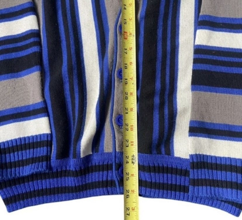 Designer Men Cardigan Sweater Knit Two Tone Blue New Man Medium Size US M / EU 48-50 / 2 - 3 Thumbnail