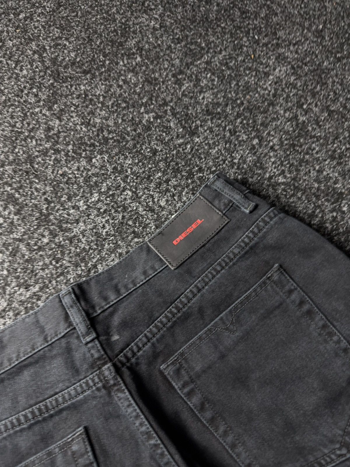 Diesel Luxury Y2K Diesel Niclah Heavy Distressed Washed Black Jeans Size 31" - 19 Thumbnail