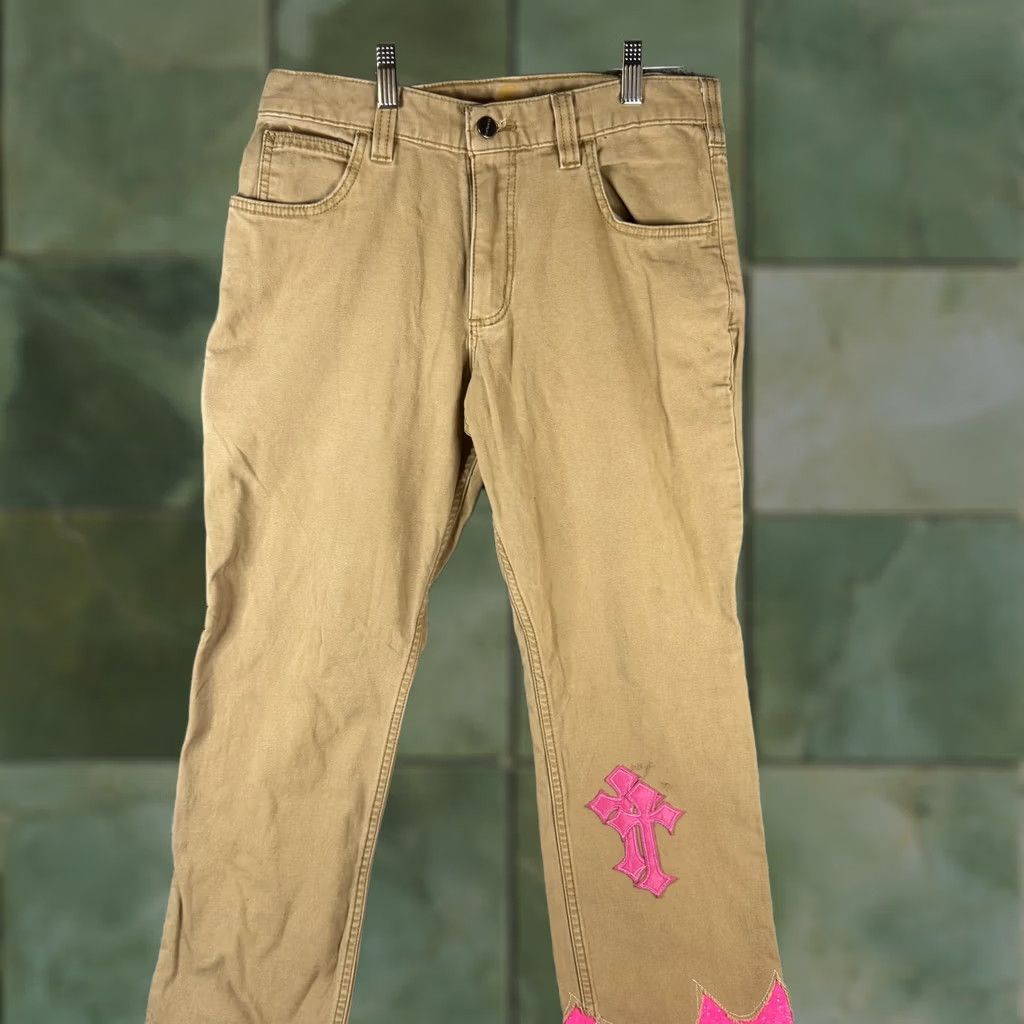 Carhartt VINTAGE Carhartt Carpenter Pants Mens 30x28 Brown Relaxed Canvas Glitter Cross Pants Baggy Workwear Casual 90s Mens Size US 30 / EU 46 - 1 Thumbnail