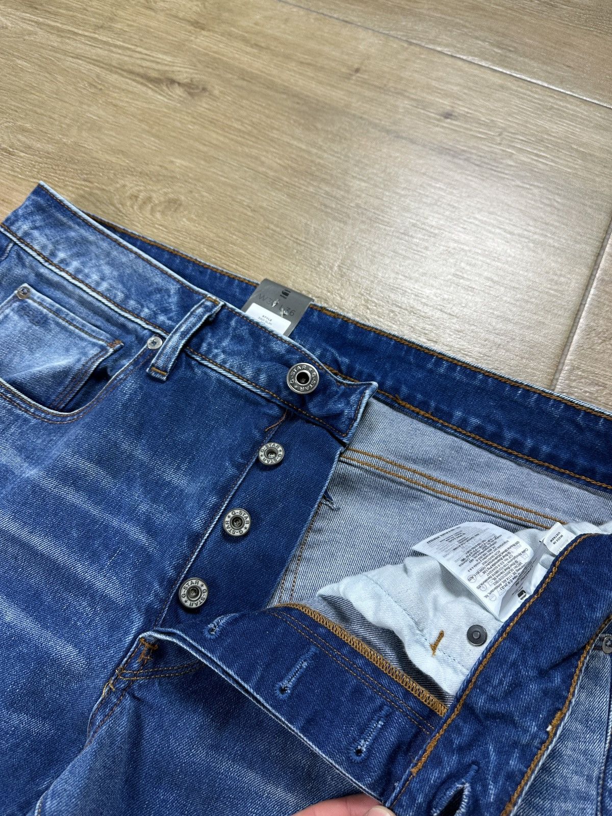 G-Star NEW!!! G-Star Raw 3301 Slim Denim Jeans Size US 32 / EU 48 - 4 Thumbnail