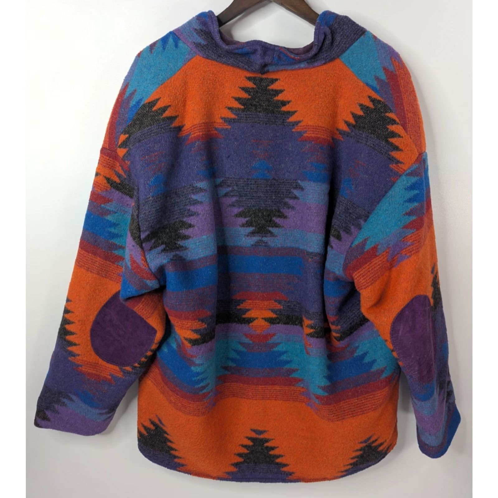 Vintage VTG Pioneer Wear Coat Aztec Lined SouthWest Western Jacket Made USA 14 Wool Size XL / US 12-14 / IT 48-50 - 4 Thumbnail