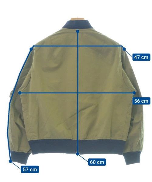 Comme des Garcons Homme Jacket Blouson Cotton Nylon Zip Up Inseam Pocket Khaki Size US XS / EU 42 / 0 - 3 Thumbnail