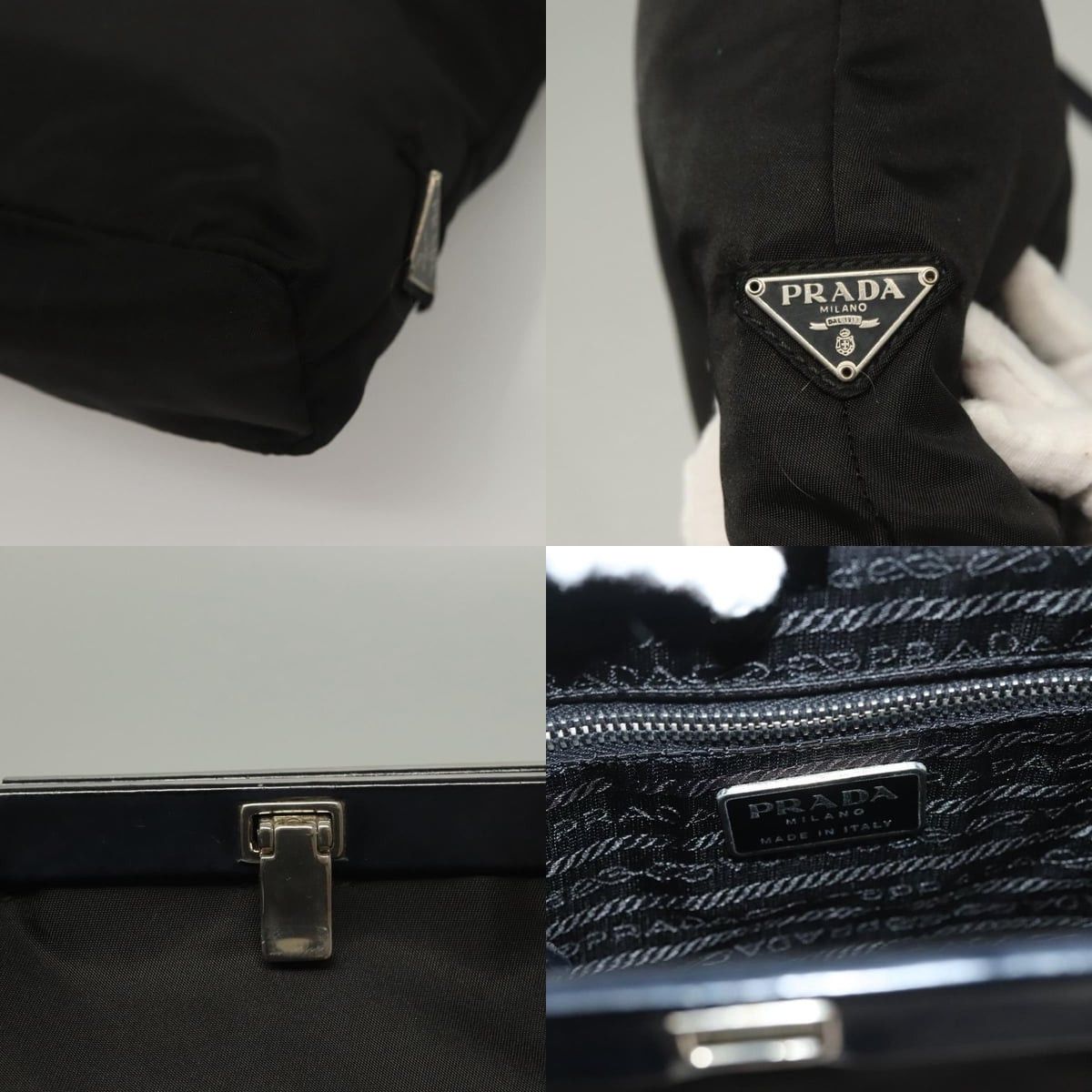 Prada PRADA Shoulder Bag Nylon Black Silver Size ONE SIZE - 11 Thumbnail