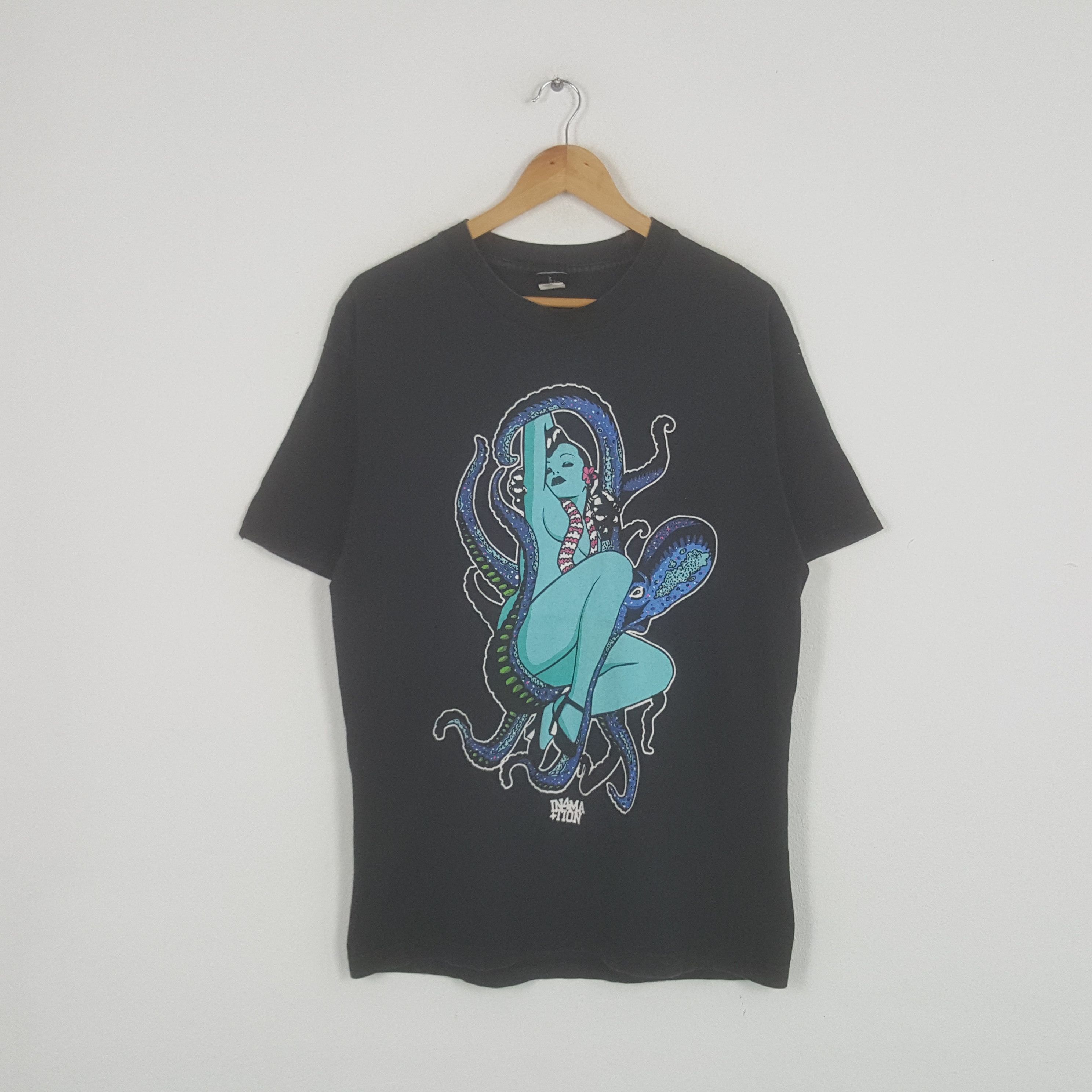 IN4MATION × Vintage Vintage In4mation Surf Style Graphic Art Tshirt Size US M / EU 48-50 / 2 - 1 Thumbnail