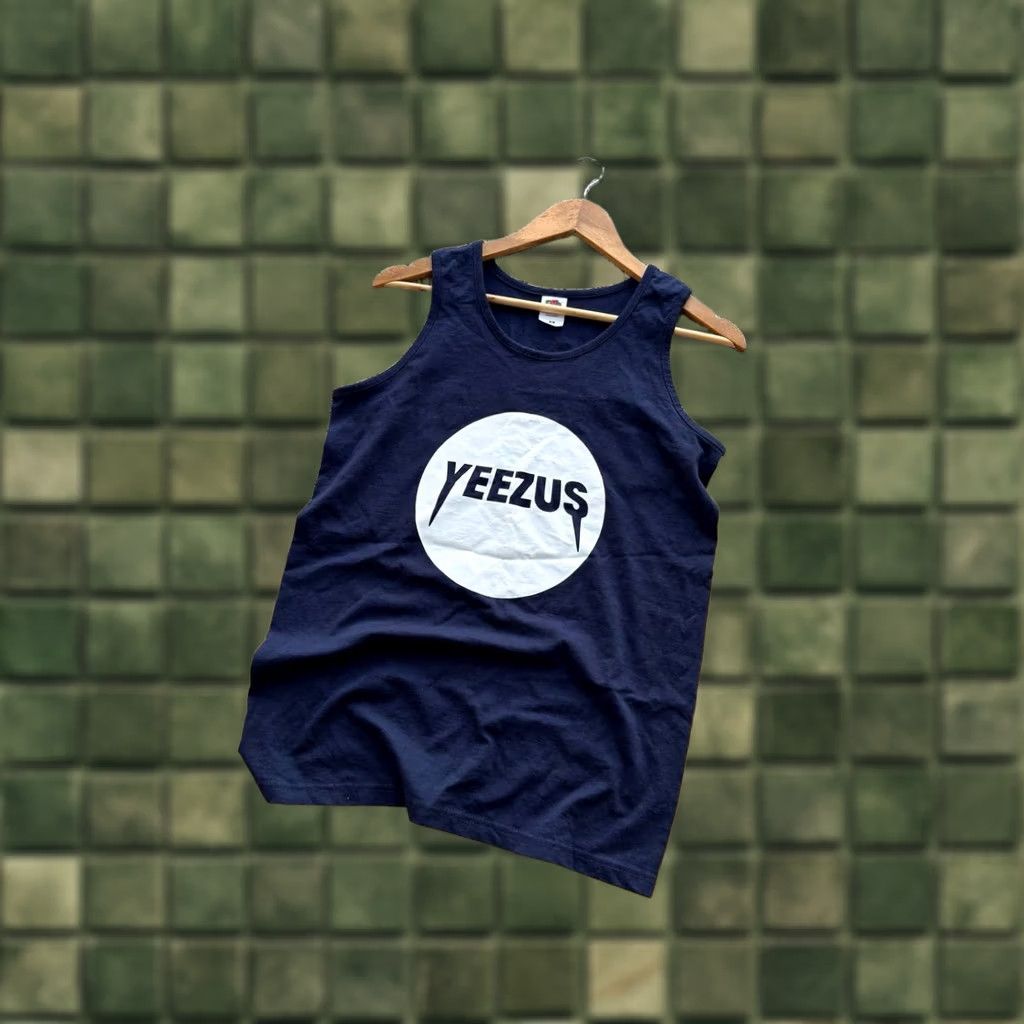 Yeezy VINTAGE Yeezy T-Shirt SleeveLESS Tank Top Yeezus Kanye West Concert Tour Blue M Mens Shirt Size US M / EU 48-50 / 2 - 1 Thumbnail