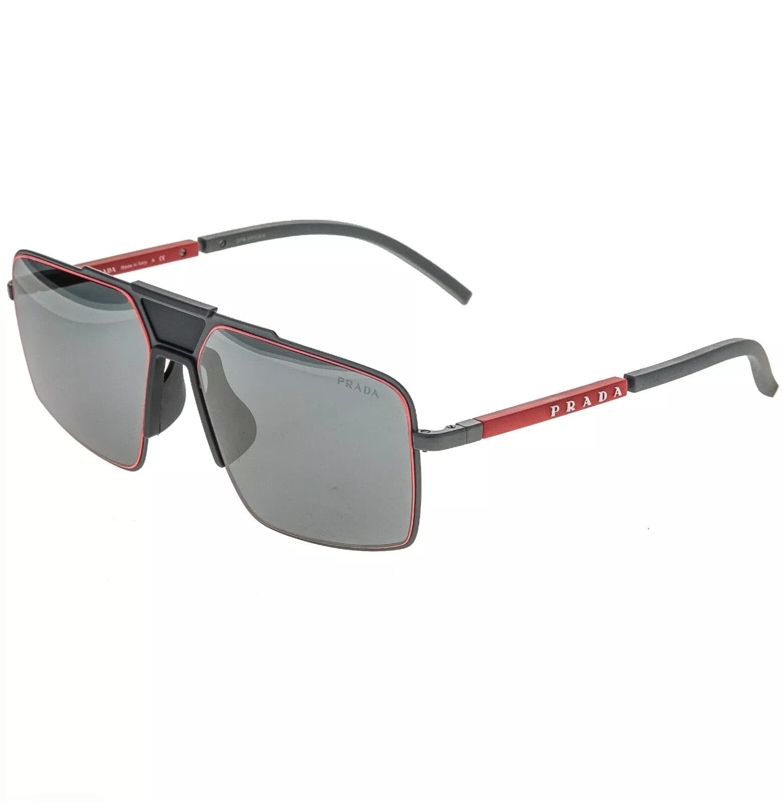 Prada PRADA 52X Linea Rossa Sport Sunglasses Gray Rubber PS52XS Size ONE SIZE - 9 Thumbnail