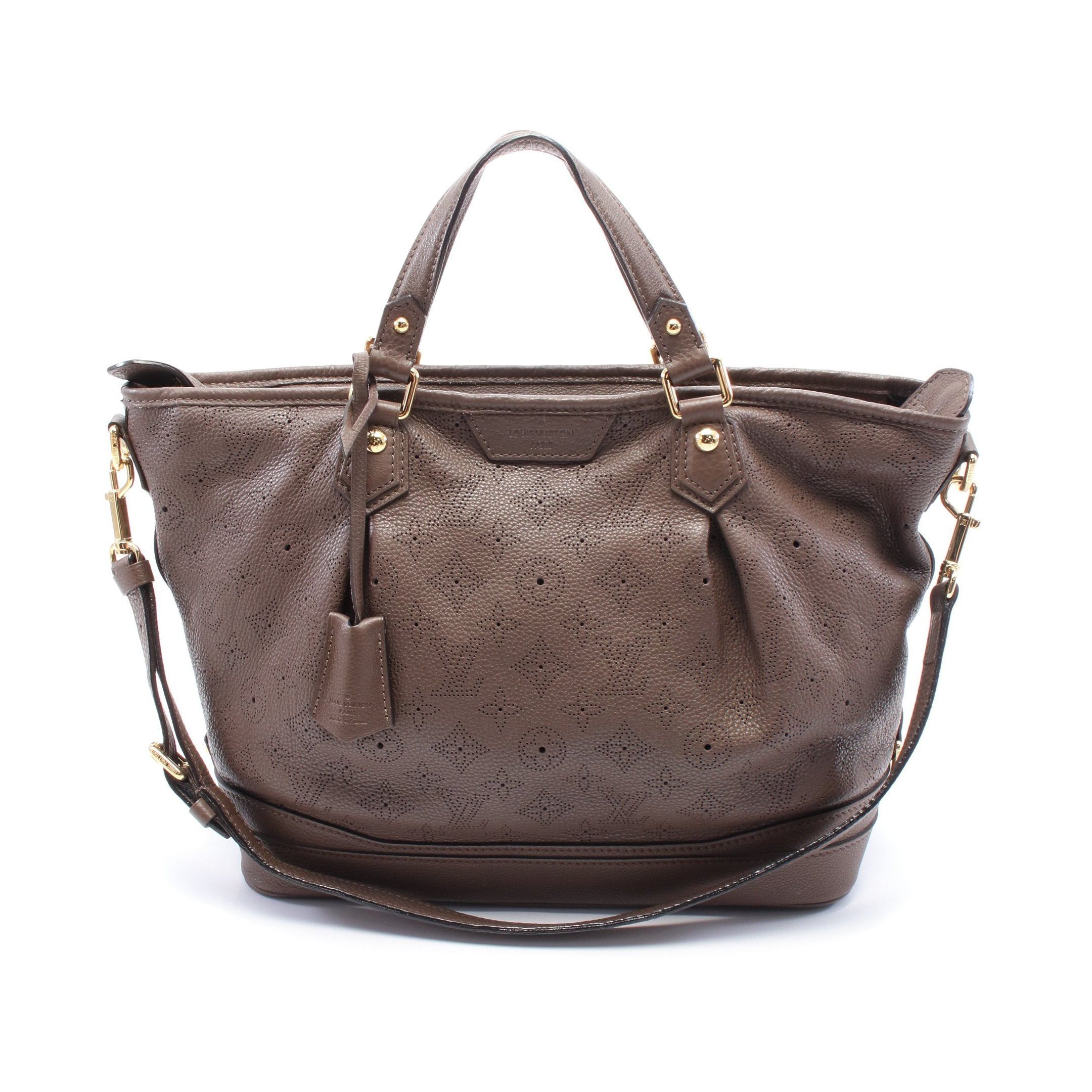 Louis Vuitton Louis Vuitton Stella Pm Monogram Mahina Handbag Leather Brown Size ONE SIZE - 1 Thumbnail