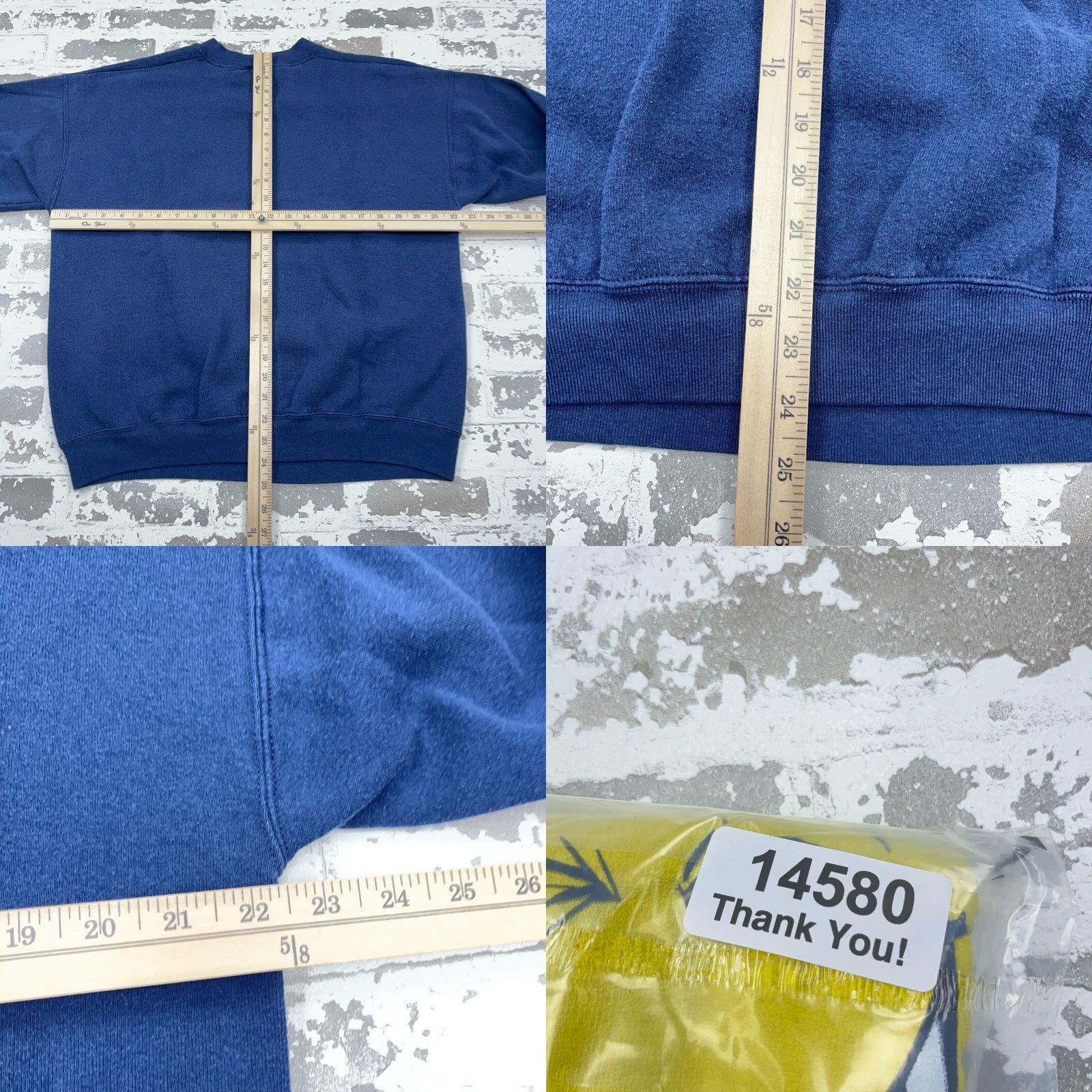 Fruit Of The Loom VINTAGE Fruit of the Loom Sweatshirt Men's Large Blue 90s USA Graphic Print Crew Neck Pullover Size US L / EU 52-54 / 3 - 8 Thumbnail