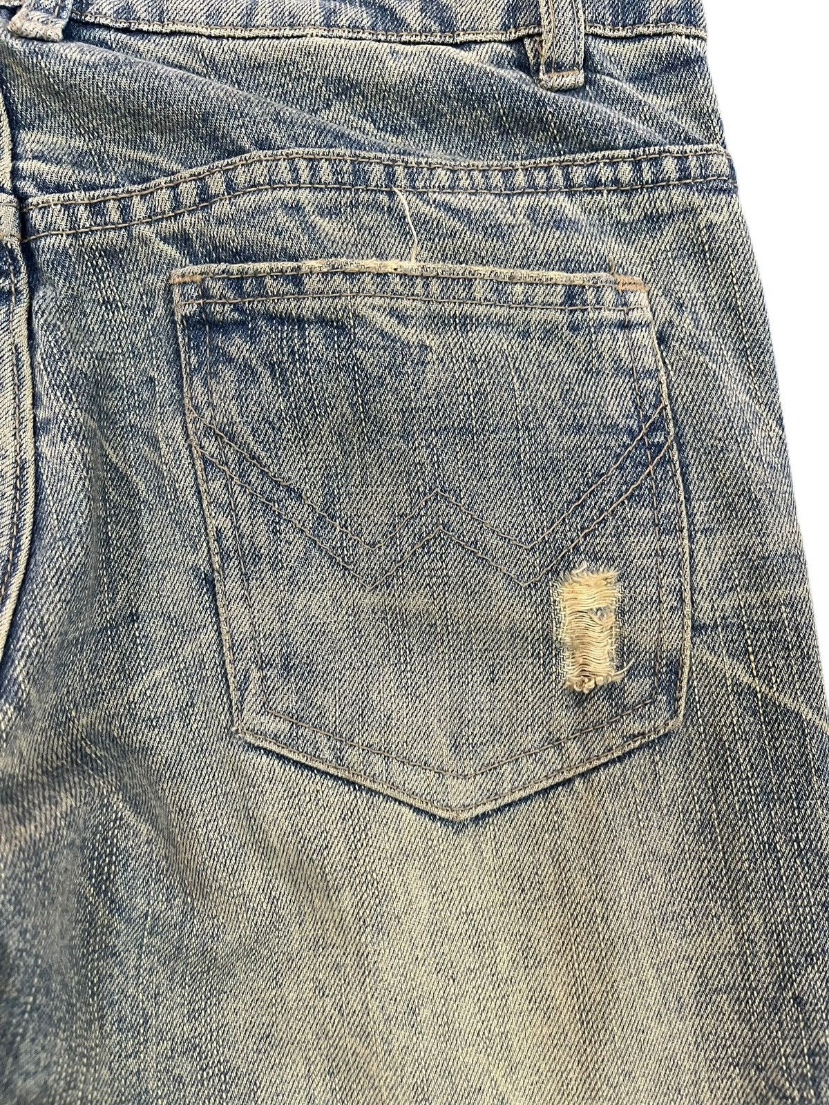 Japanese Brand Vintage Mystic Jeans Mudwash Distressed Denim Size US 30 / EU 46 - 7 Thumbnail