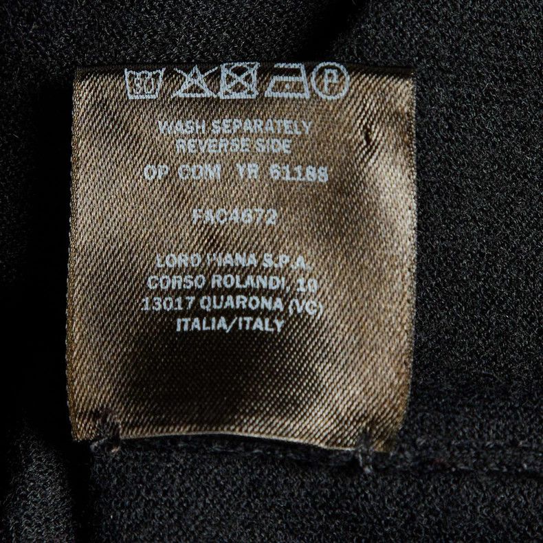 Other LORO PIANA Black cashmere round neck sweater Size L / US 10 / IT 46 - 3 Thumbnail