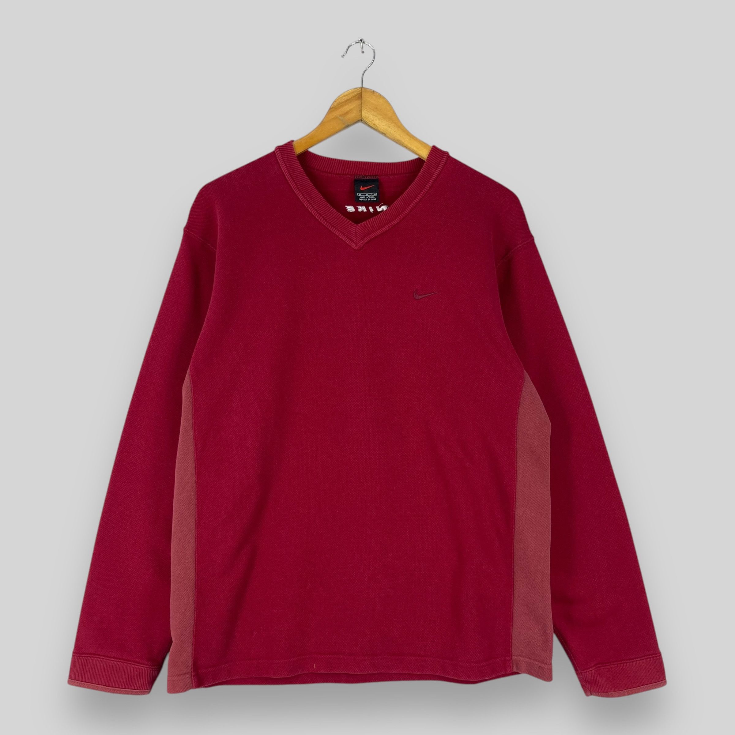 Nike Vintage NIKE Swoosh Small Logo Embroidery Sweatshirt Size US M / EU 48-50 / 2 - 1 Thumbnail