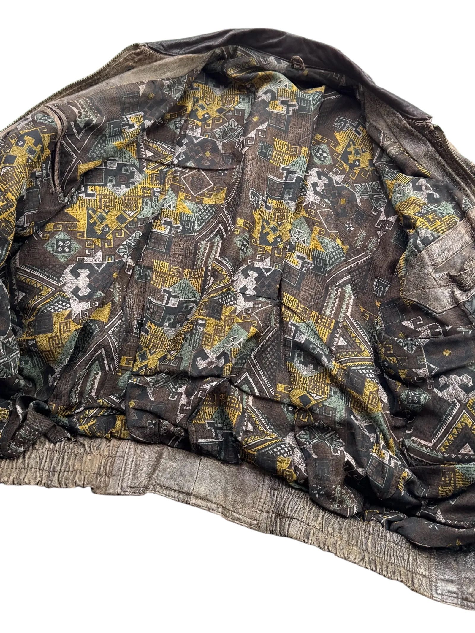 Other Vintage Time Faded Leather Jacket M115D15(E2)(V8) Size US XL / EU 56 / 4 - 8 Thumbnail