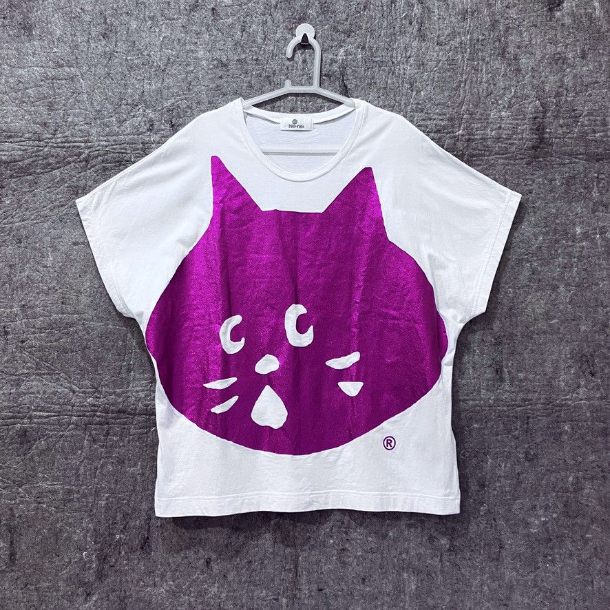 Issey Miyake × Ne-Net NE-NET NYA x ISSEY MIYAKE – Big Logo Pink Metallic T-shirt Size L / US 10 / IT 46 - 1 Thumbnail