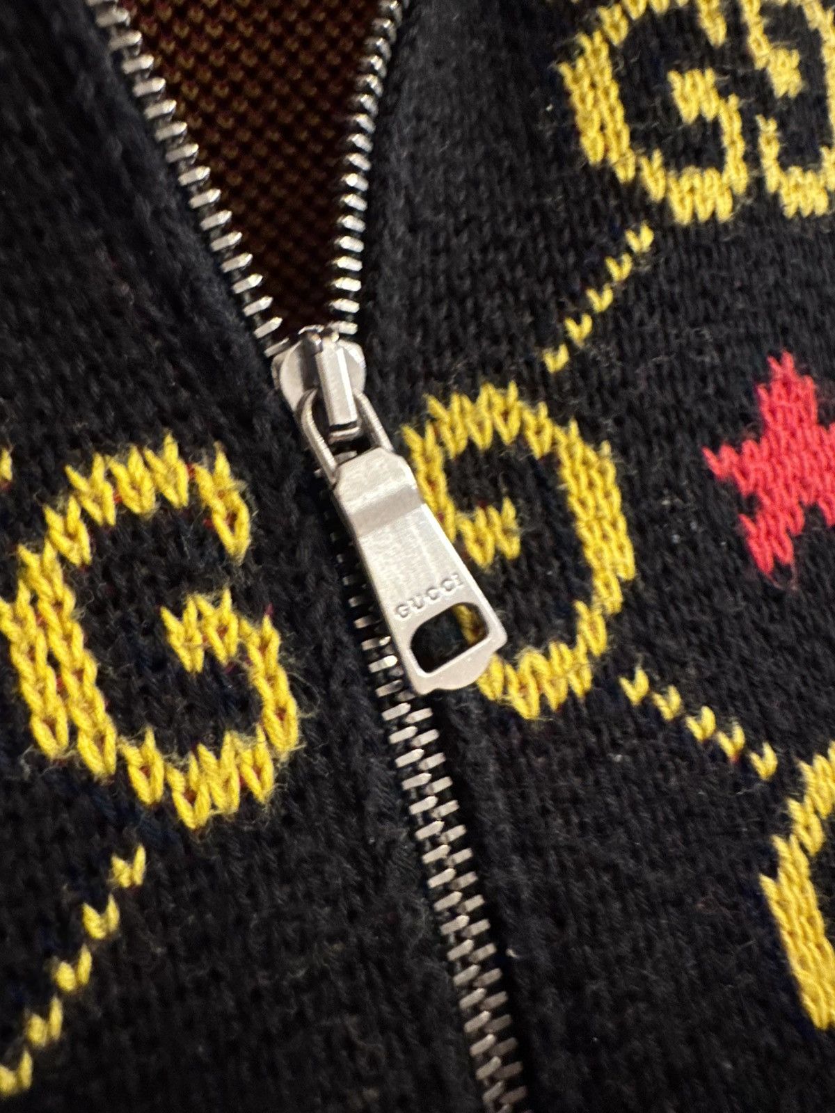 Gucci Gucci GG Zip-Up Monogram Wool knitwear Size US XS / EU 42 / 0 - 5 Thumbnail