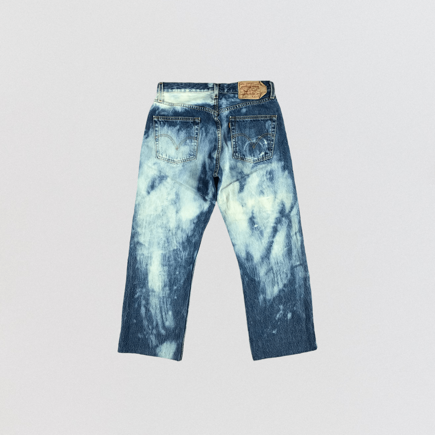 Levi's Vintage 90s Bleached Levis 501 Jeans-JM2415 Size US 31 - 2 Thumbnail