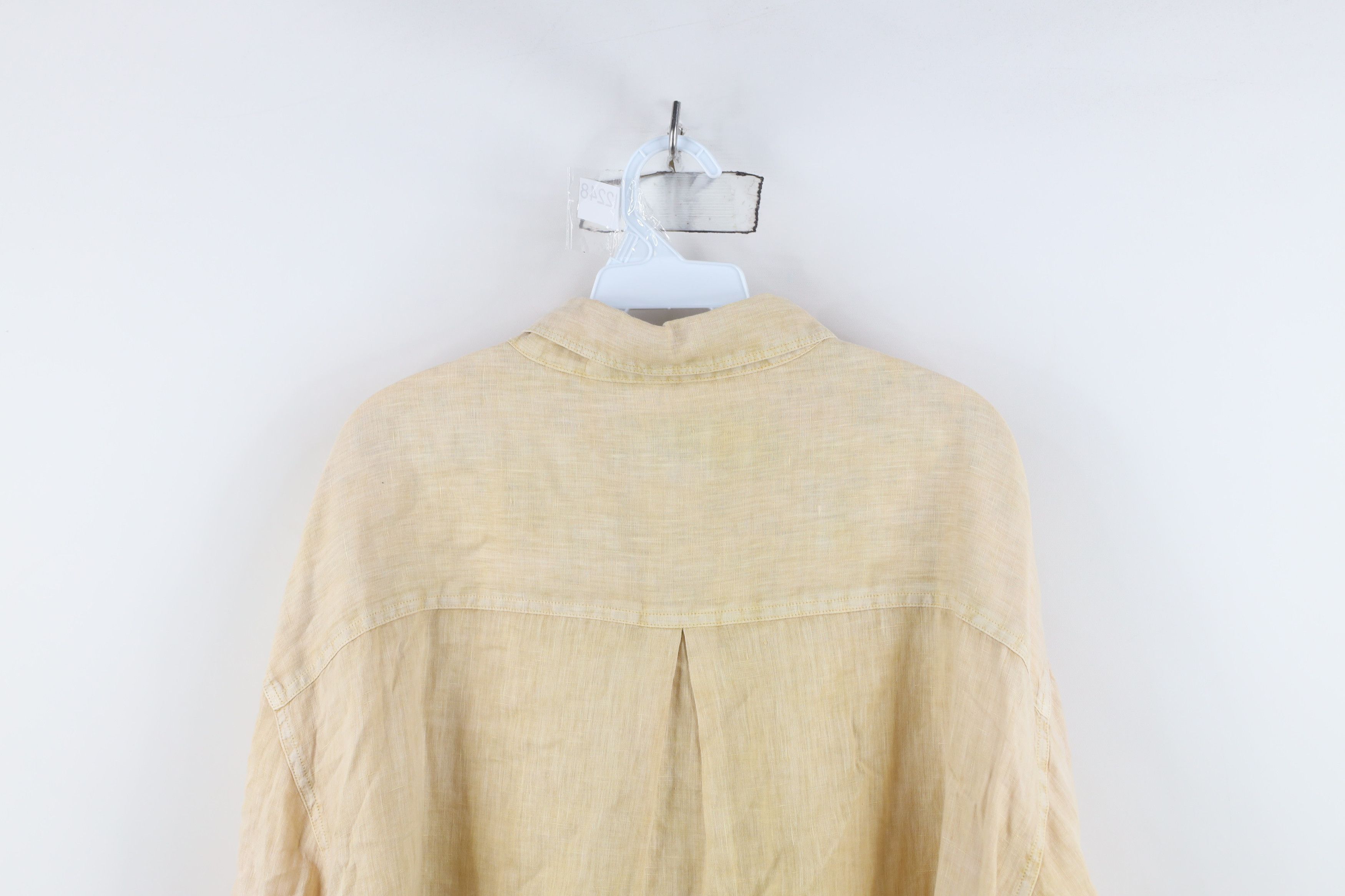 Vintage Vintage 90s Streetwear Linen Ombre Collared Button Shirt Size US XXL / EU 58 / 5 - 14 Thumbnail