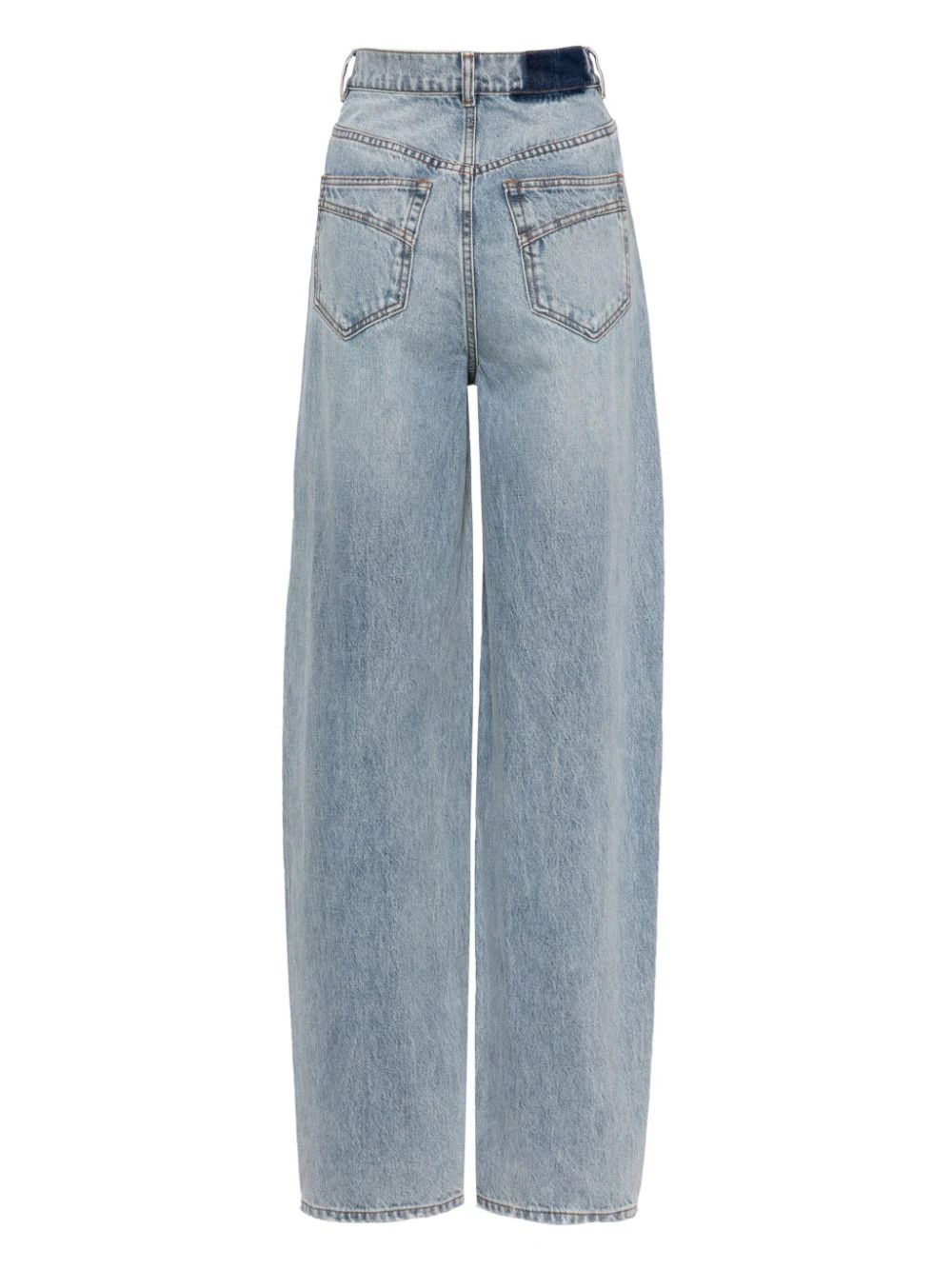 Zimmermann o1s22i1n1024 Curved Leg Jeans in Light Blue Size 28" / US 6 / IT 42 - 2 Thumbnail