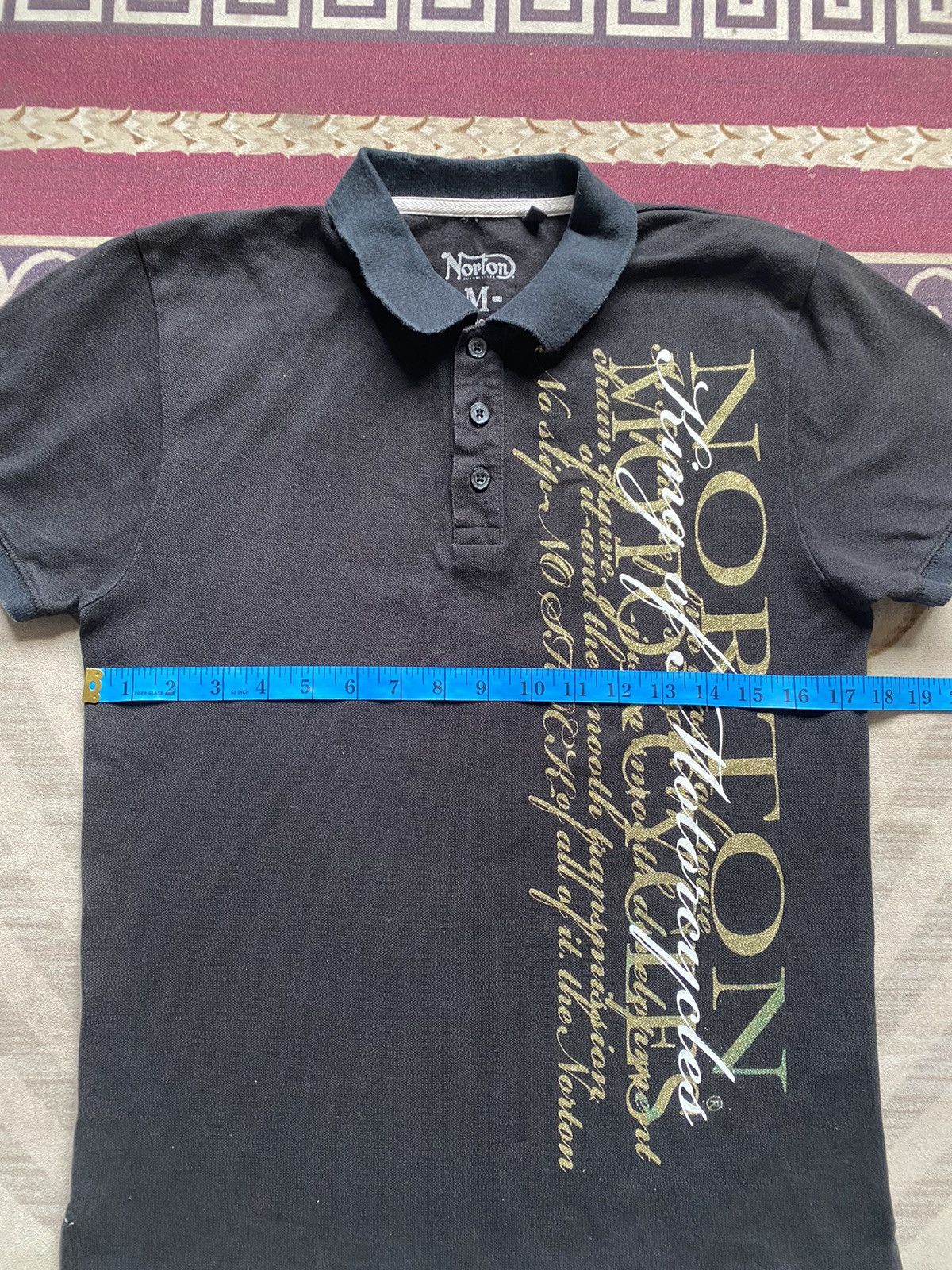 Beauty Beast Vintage Norton Spellout Polo tee Size US S / EU 44-46 / 1 - 8 Thumbnail