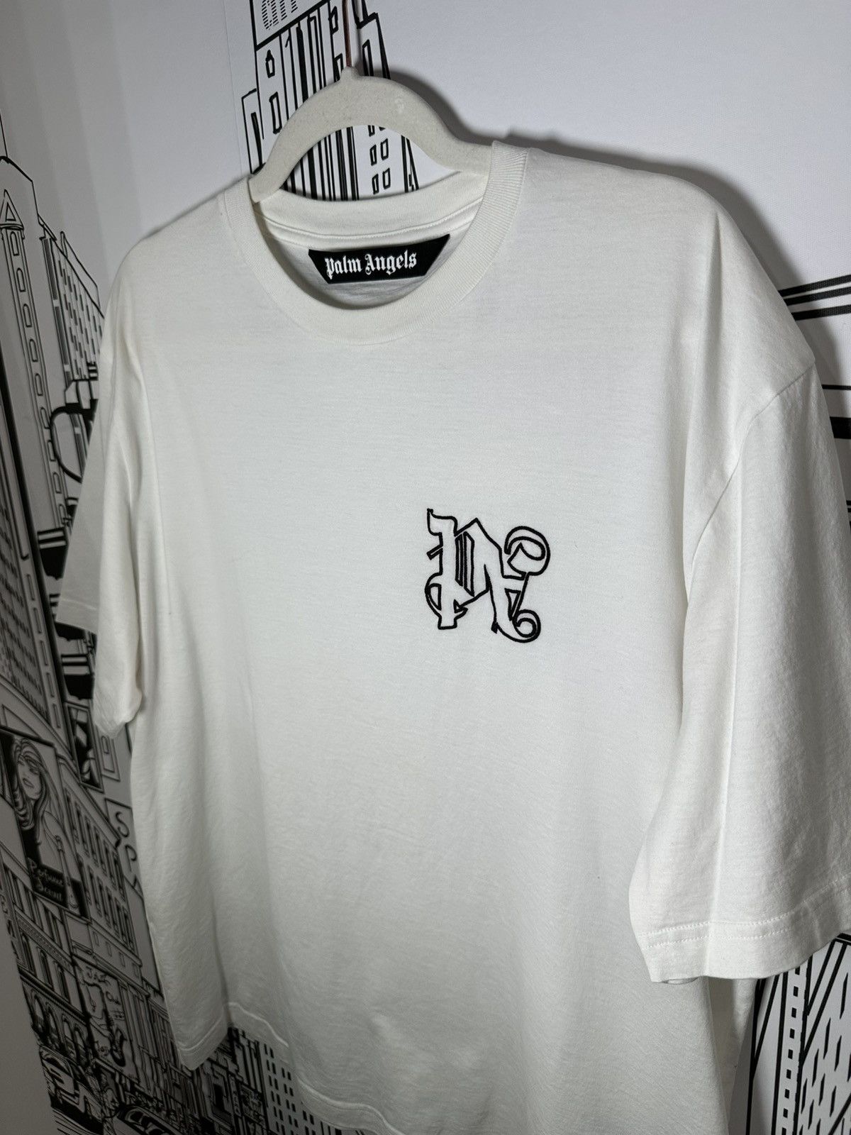 Palm Angels Palm Angels Monogram T-Shirt Large White Size US L / EU 52-54 / 3 - 2 Thumbnail