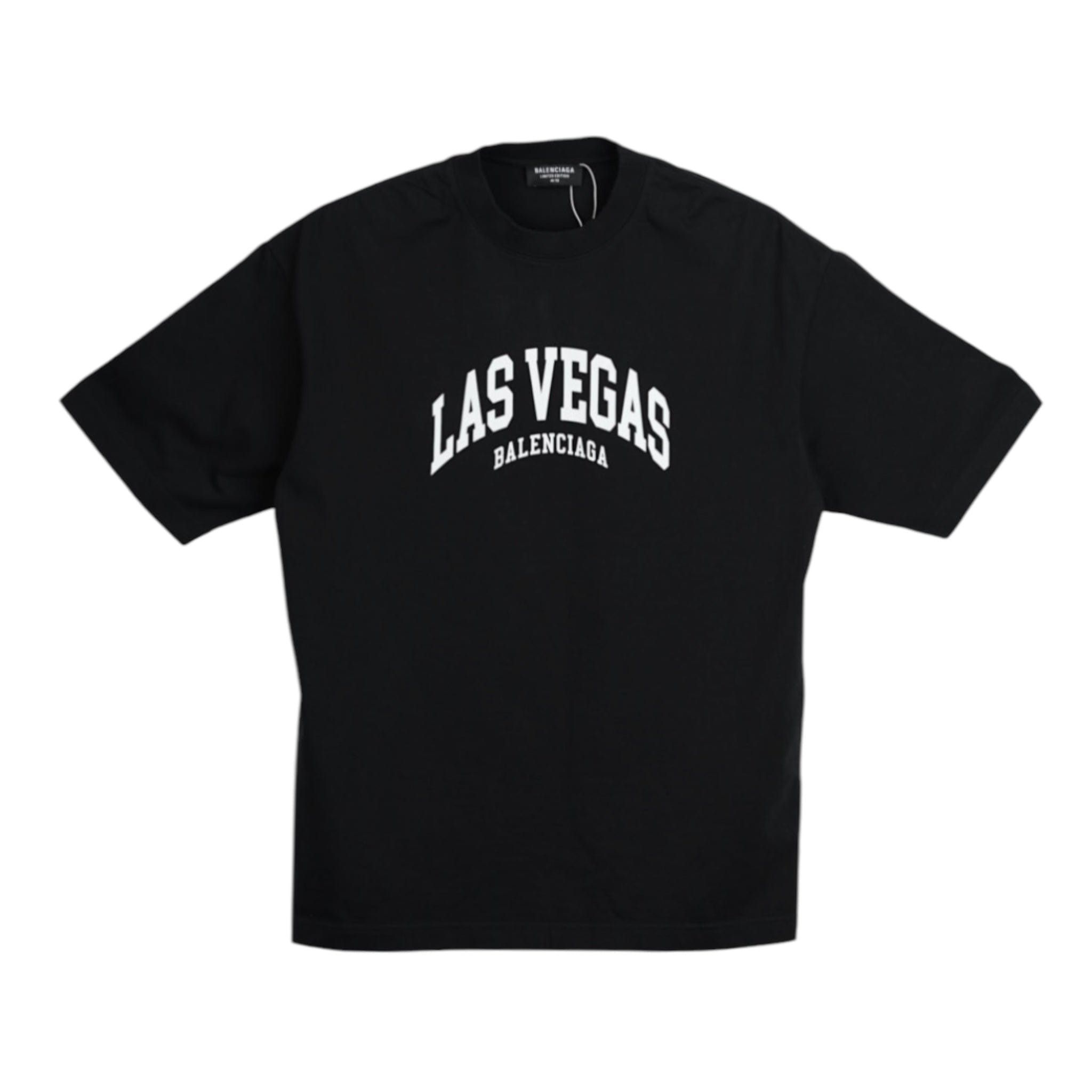 Balenciaga Cities Las Vegas Short Sleeve Tee Shirt Black Size US XXS / EU 40 - 1 Thumbnail