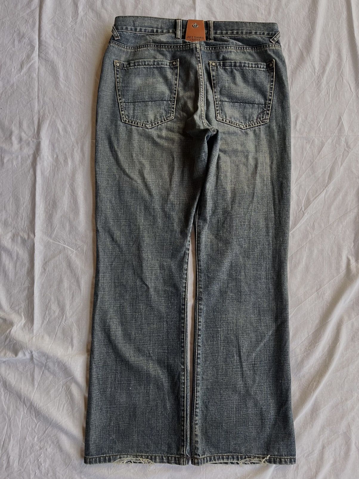 Japanese Brand × Le Grande Bleu (L.G.B.) × Vintage Rare Vintage Denim Jeans Jeff Banks Bootcut Jeans Y2K Fit Size US 32 / EU 48 - 5 Thumbnail