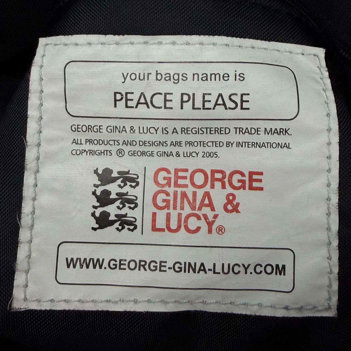George Gina & Lucy Vintage George Gina Lucy GGL Peace Please Bag Alyx Size ONE SIZE - 12 Thumbnail