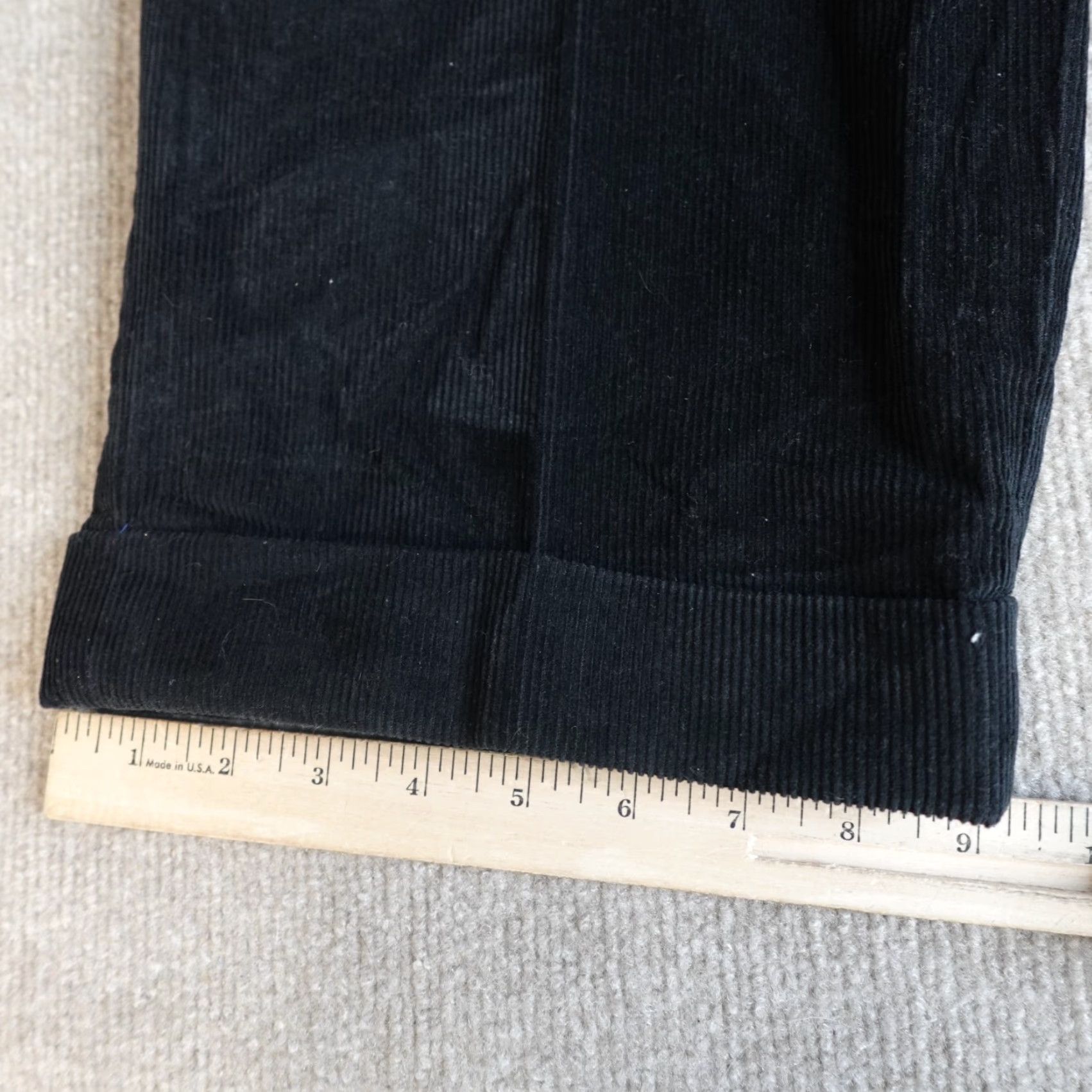 Bills Khakis Bills Khakis Pants 38 x 29 Black Solid Cuffed Mens Straight Front Flat Front Casual Khakis Size US 38 / EU 54 - 6 Thumbnail
