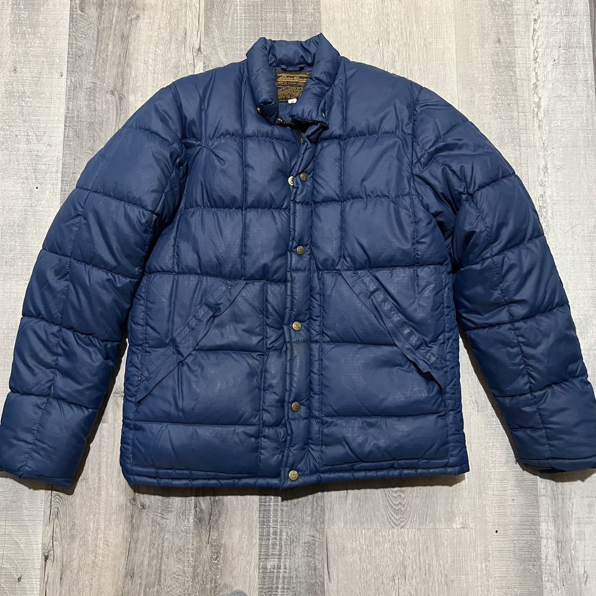 Eddie Bauer × Vintage Eddie Bauer Vtg Goose Down Jacket Blue Eddie Bauer × Vintage Eddie Bauer Vtg Goose Down Jacket Blue