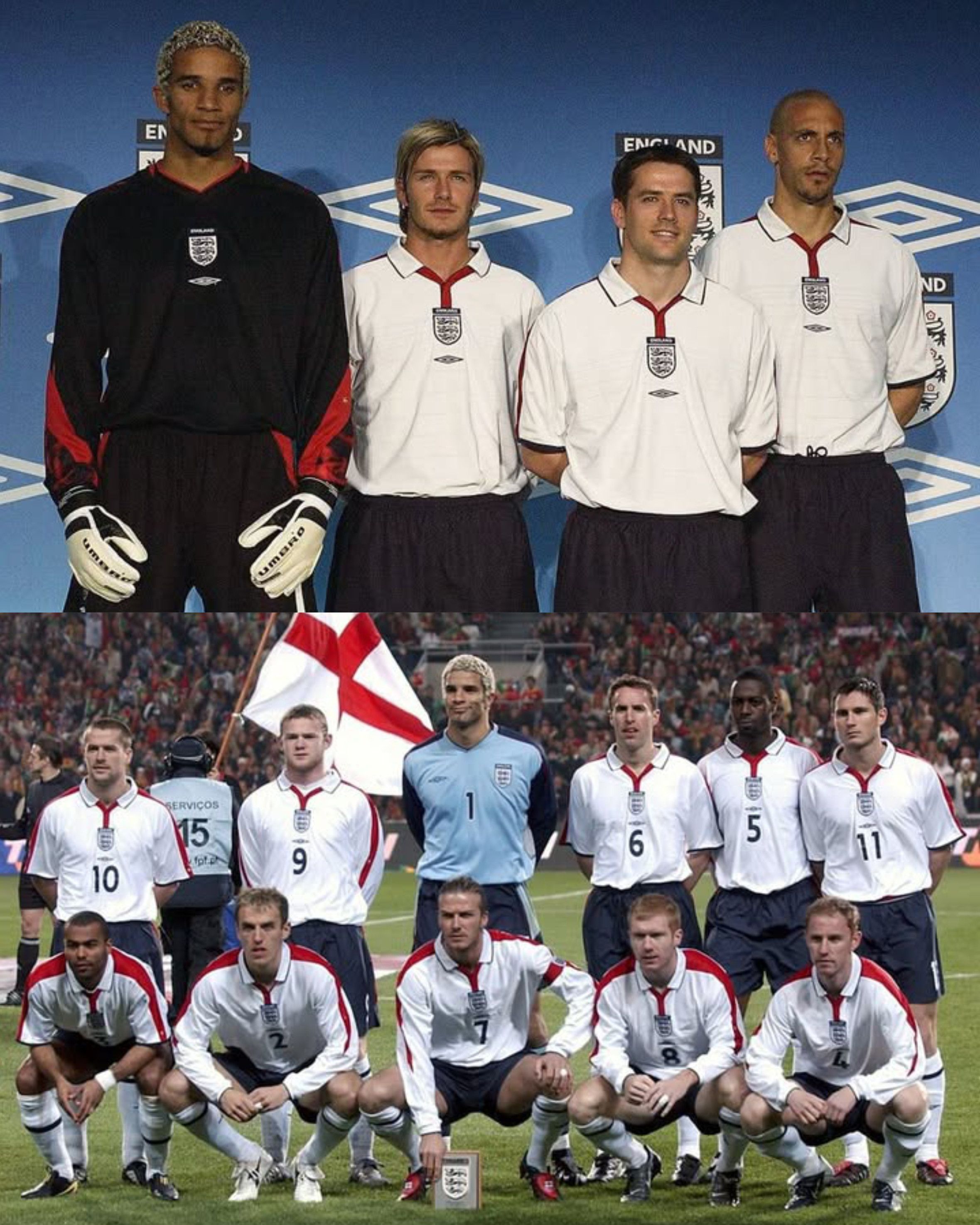 Umbro England Home Kit 2003 2004 2005 Size US L / EU 52-54 / 3 - 3 Thumbnail